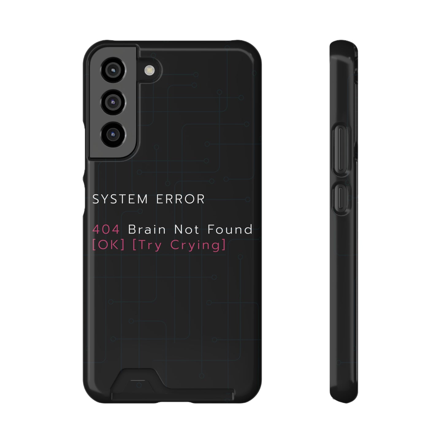 Techy Phone Case with Card Holder, Trendy Gadget Accessory, Cool Gift for Tech Lovers, Phone Protection, Modern Design for Everyday Use