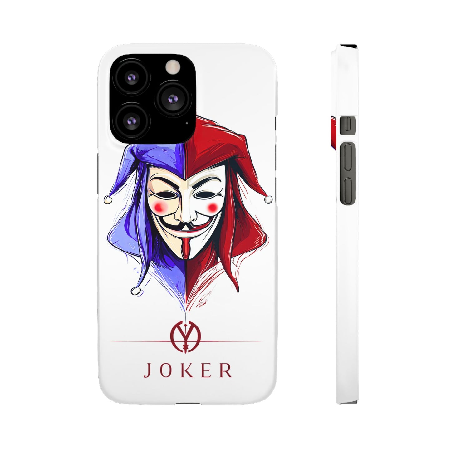 Joker & Anonimous Reunited Guy Fawkes Art Snap Case and Protective Phone Cover For iPhone and Samsung