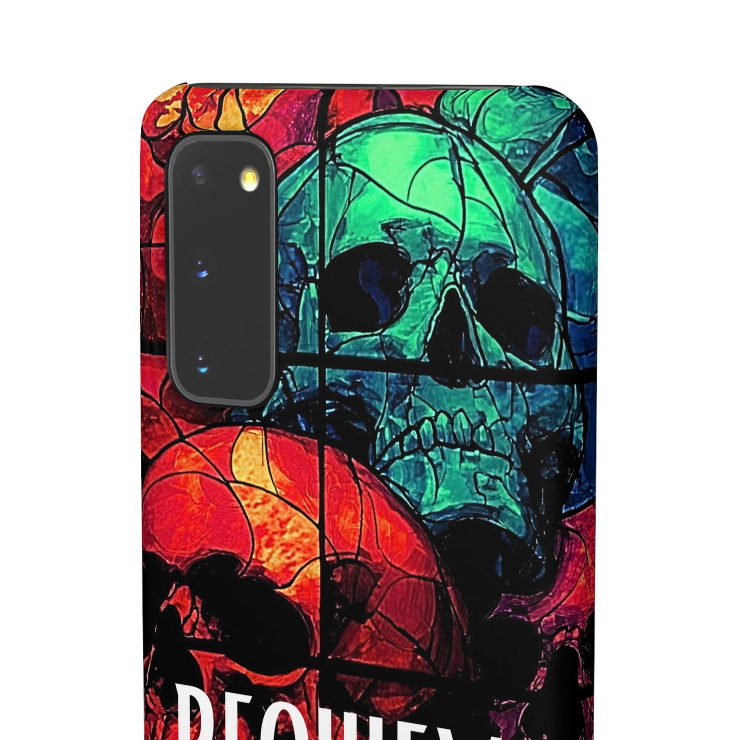 Halloween Custom Requiem Skull Snap Case Phone Cover for iPhone and Samsung