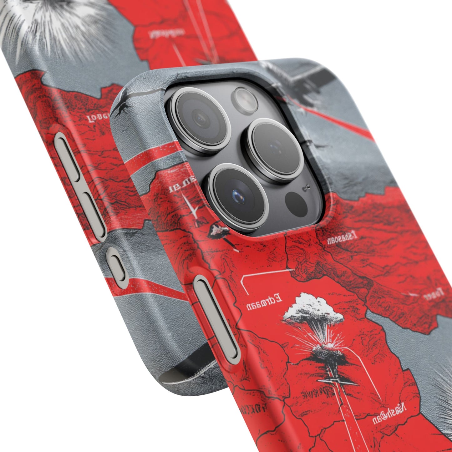 Bold Graphic Snap Case with Dramatic Design, Unique Phone Cover, Artistic Protection for iPhone, Trendy Gadget Gift, Edgy Tech Accessory