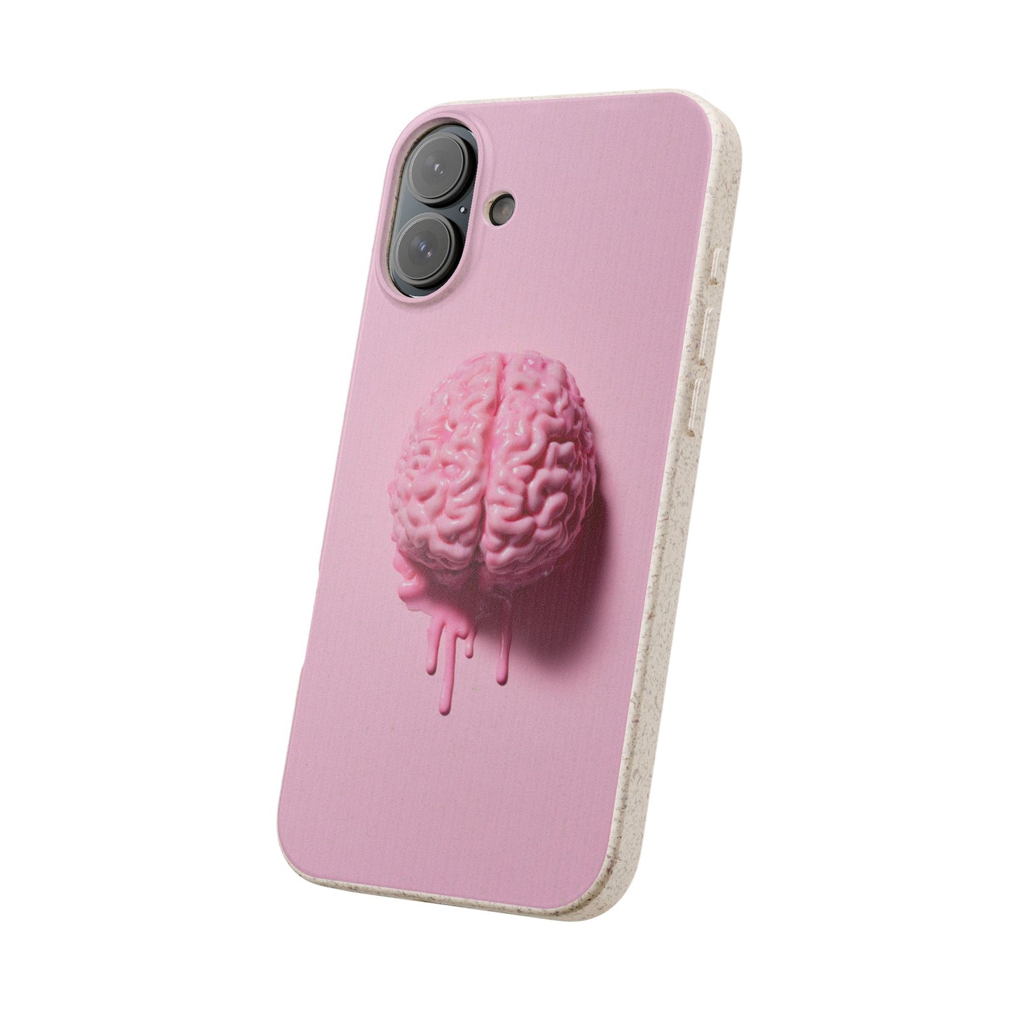 Eco-Friendly Brain Design Phone Case, Biodegradable Phone Cover, Unique Gift for Tech Lovers, Sustainable Accessory, Cute Phone Case