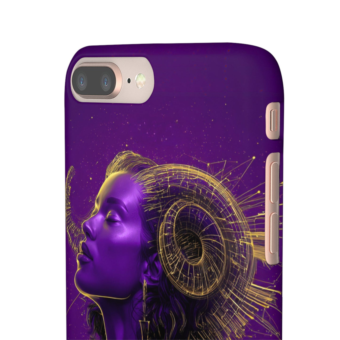 Purple Gold Celestial Virgo Snap Case and Protective Cover for Samsung and iPhone