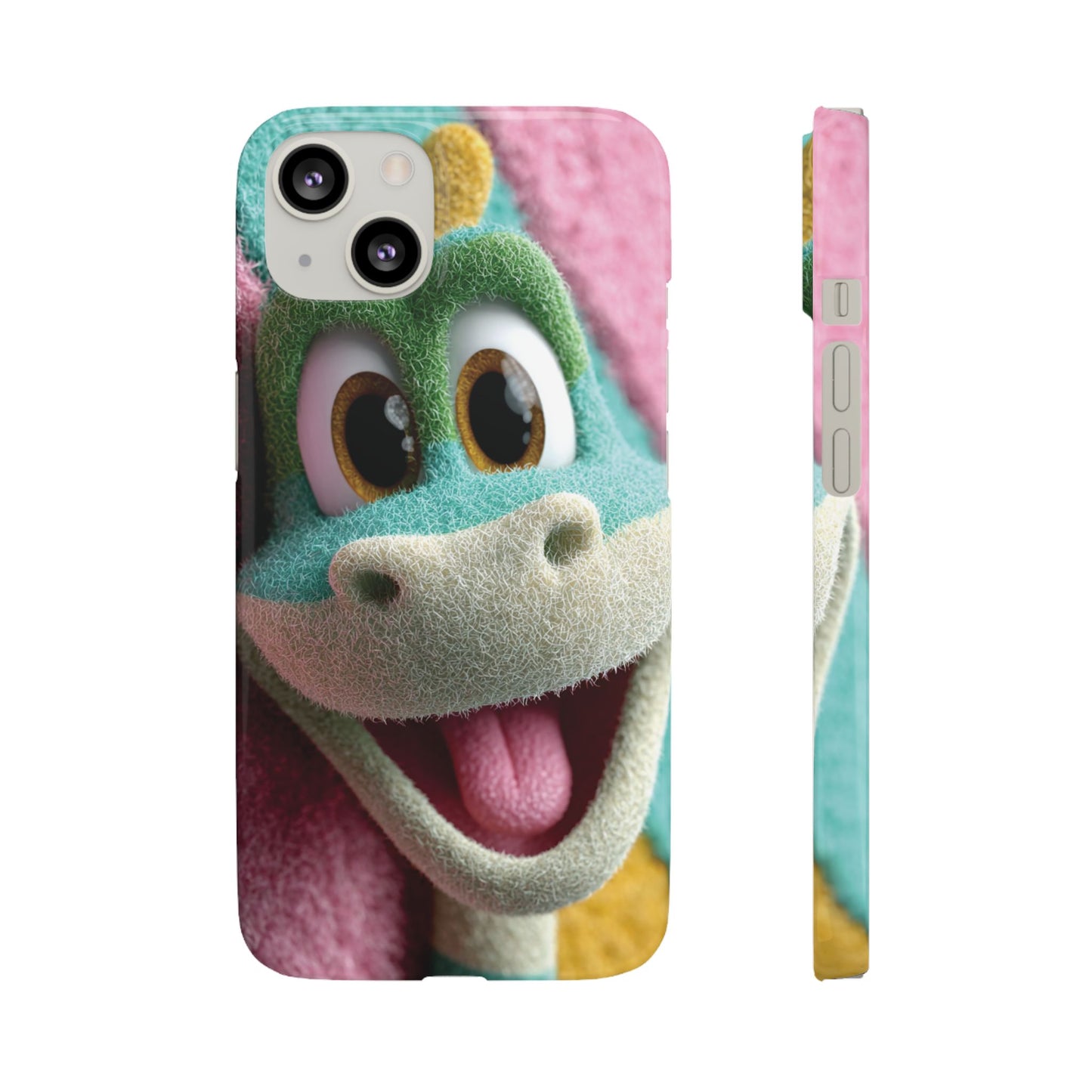 Fun Dino Snap Case for Kids | Cute Phone Cover | Colorful Mobile Accessory | Birthday Gift | Child's Tech Style