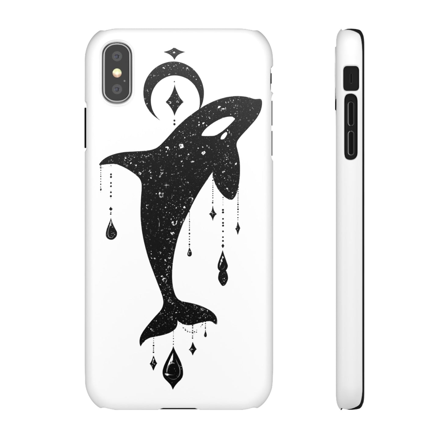 Celestial Orca Snap Case | Phone Cover, Whale Lover Gift, Cosmic Decor, Unique Art, Ocean Vibe