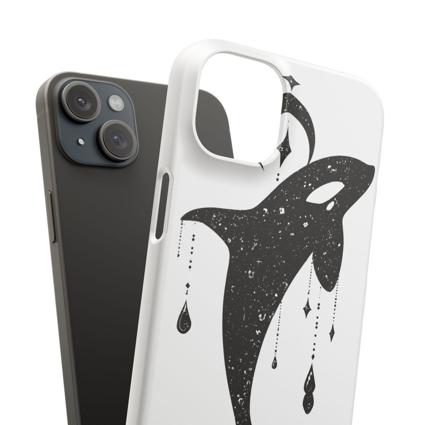 Celestial Orca Snap Case | Phone Cover, Whale Lover Gift, Cosmic Decor, Unique Art, Ocean Vibe