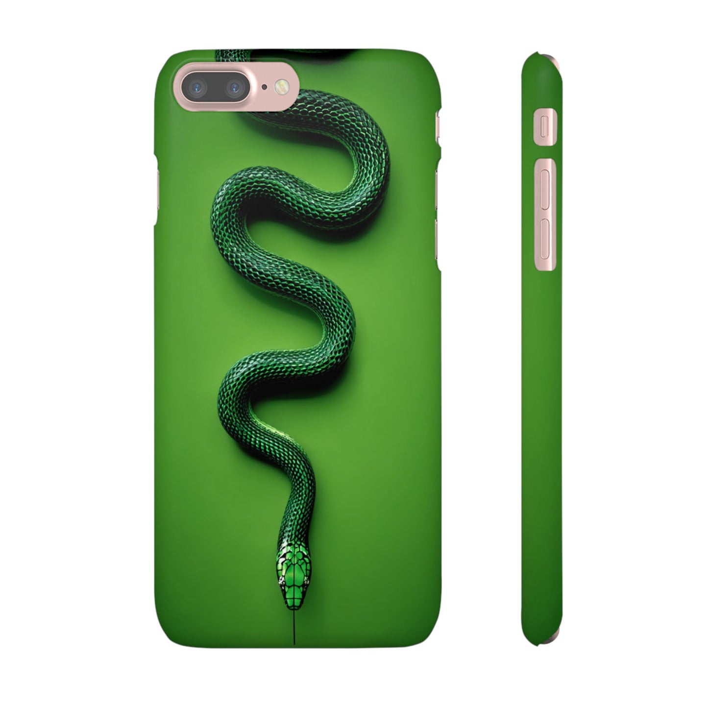 Green Snake Snap Case for iPhone, Stylish Phone Cover, Unique Gift, Trendy Accessory, Birthday, Nature Lover's Phone Case