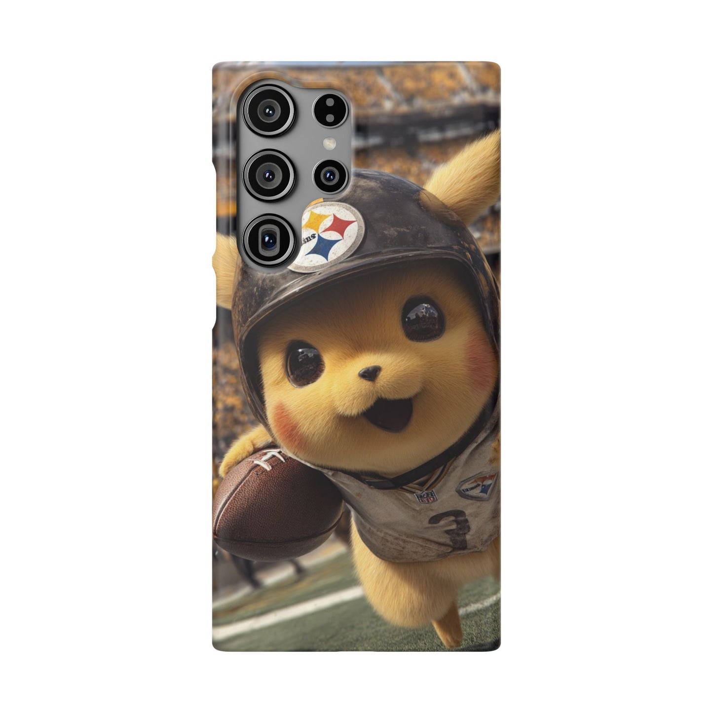 Fun Character Sports Snap Case, Phone Case, Fun Tech Accessory, Cute Gift for Gamers, Football Lovers, Kids.