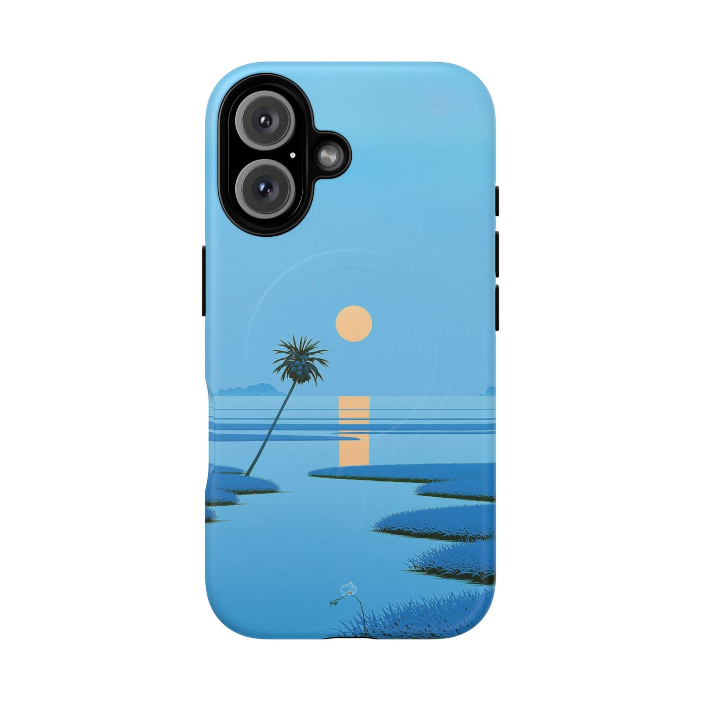 Tough Magnetic Case — Minimal Sunset Palm Phone Cover
