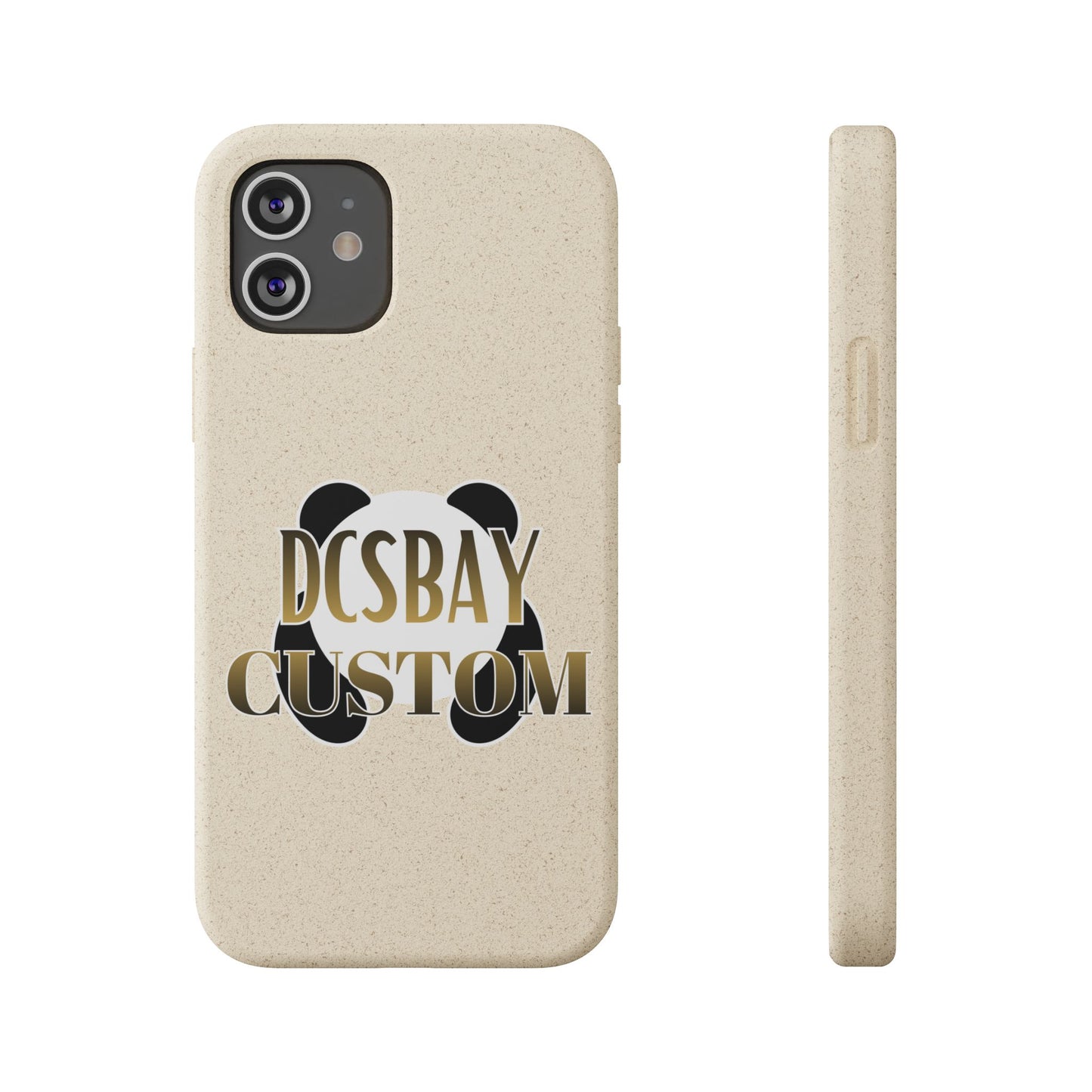 Biodegradable Panda Phone Case — Eco-Friendly Customizable iPhone Cover