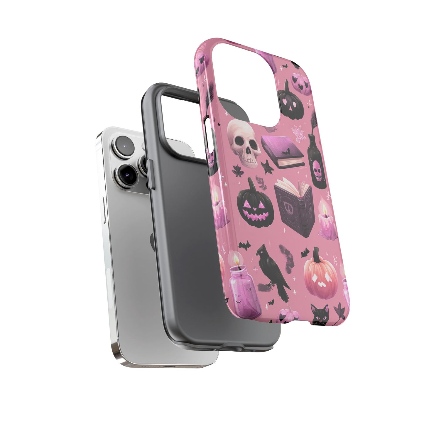 Spooky Phone Case - Halloween Design, Cute Costume Accessory, Fall Decor, Gift for Cat Lovers, Witchy Vibes, Trick or Treat