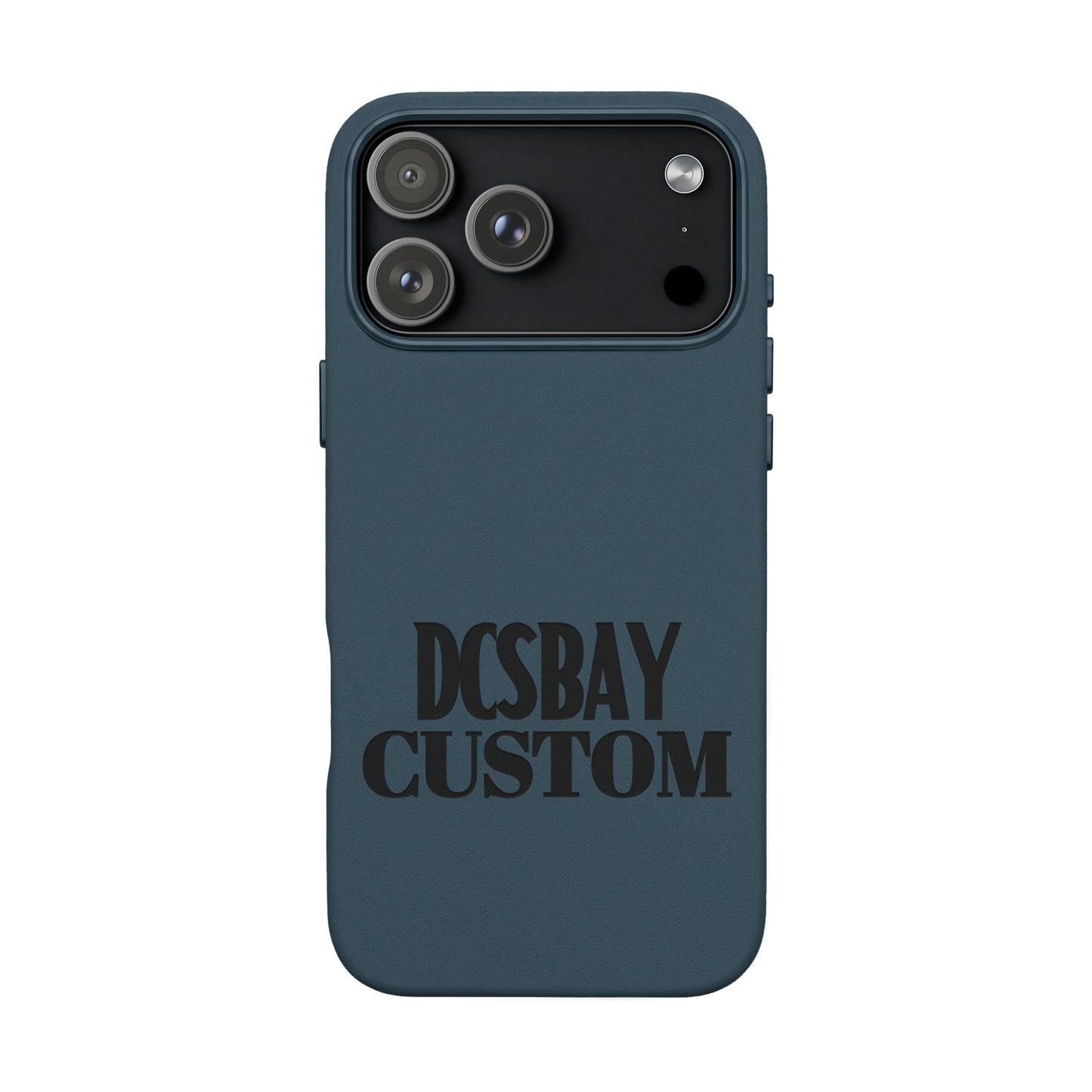 Engraved PU Leather Phone Case — Minimal Bear Silhouette