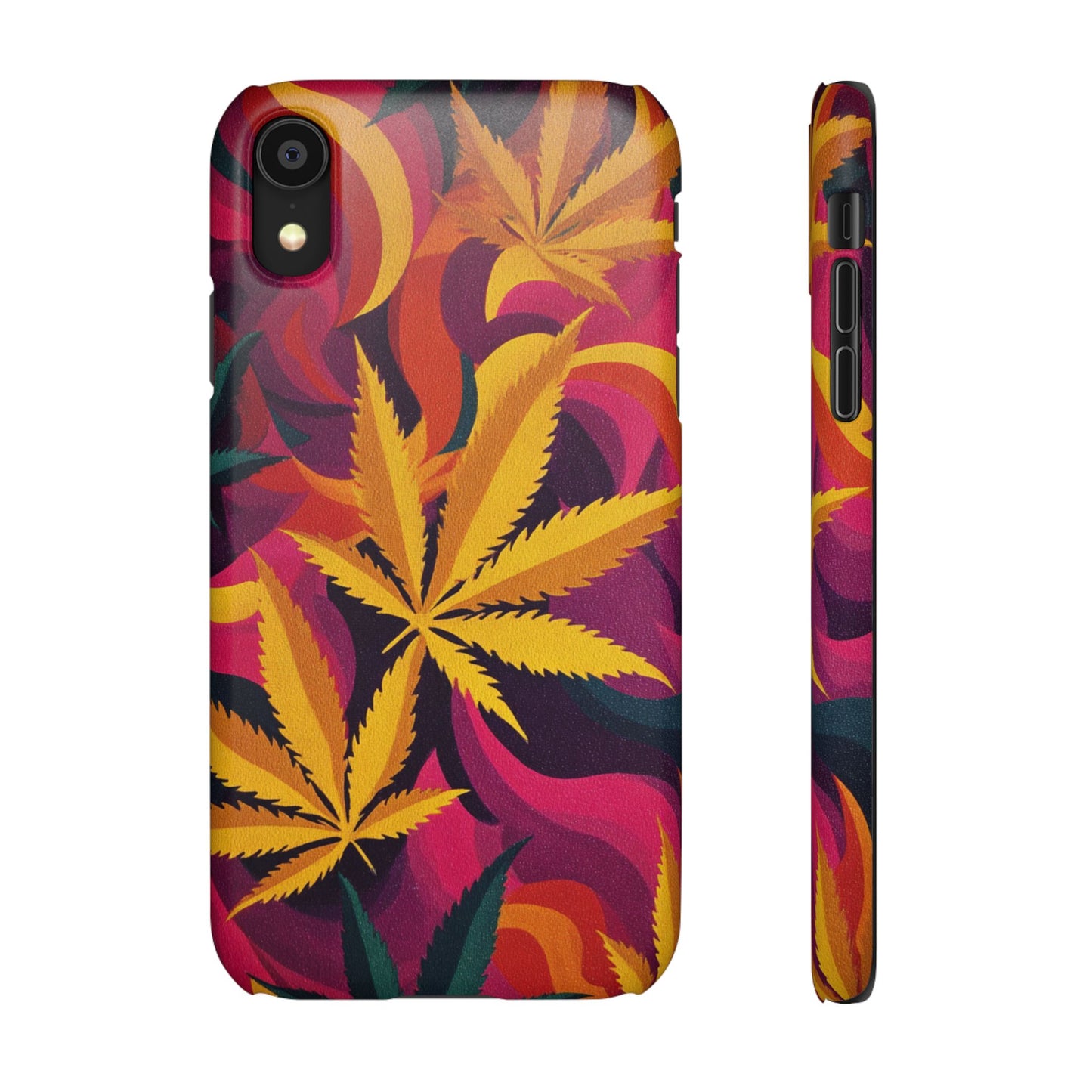 Autumn Vibe Cannabis Snap Case for IPhones and Samsungs Custom