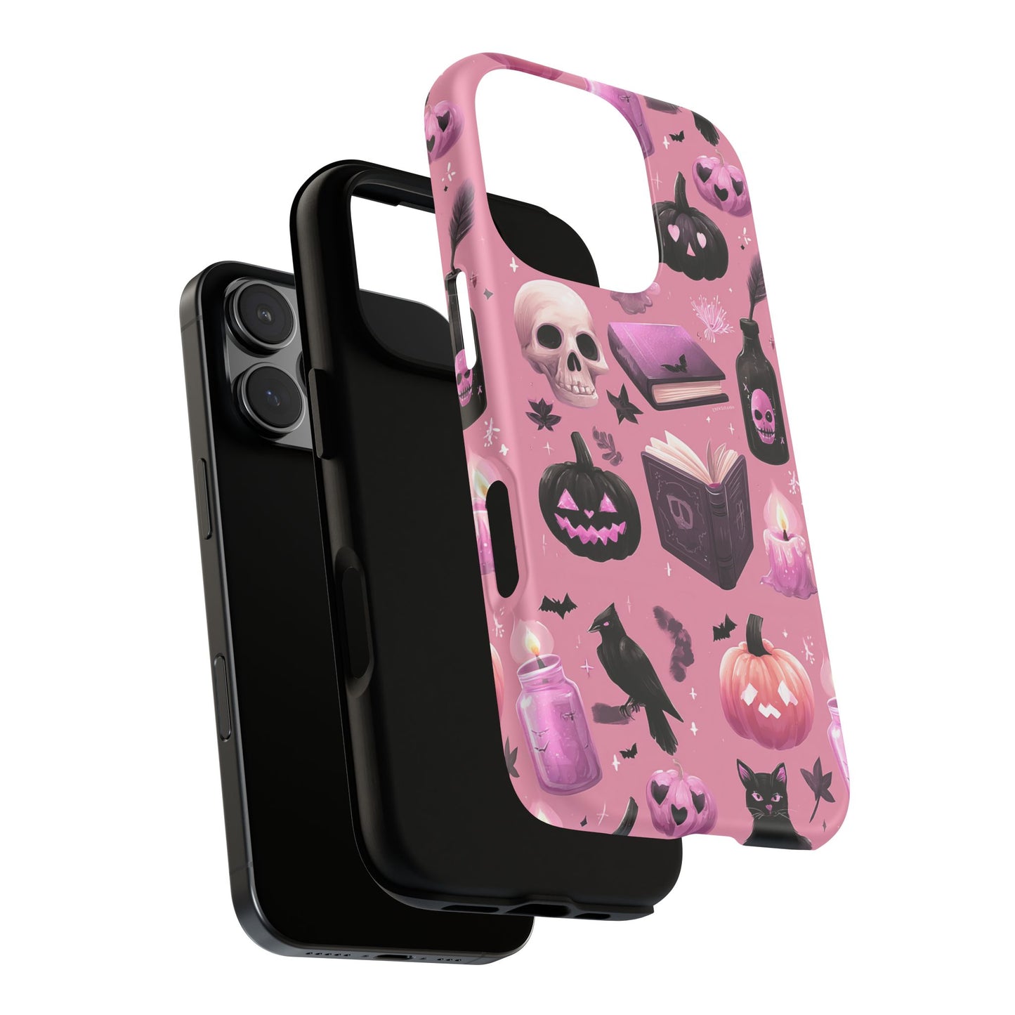 Spooky Phone Case - Halloween Design, Cute Costume Accessory, Fall Decor, Gift for Cat Lovers, Witchy Vibes, Trick or Treat