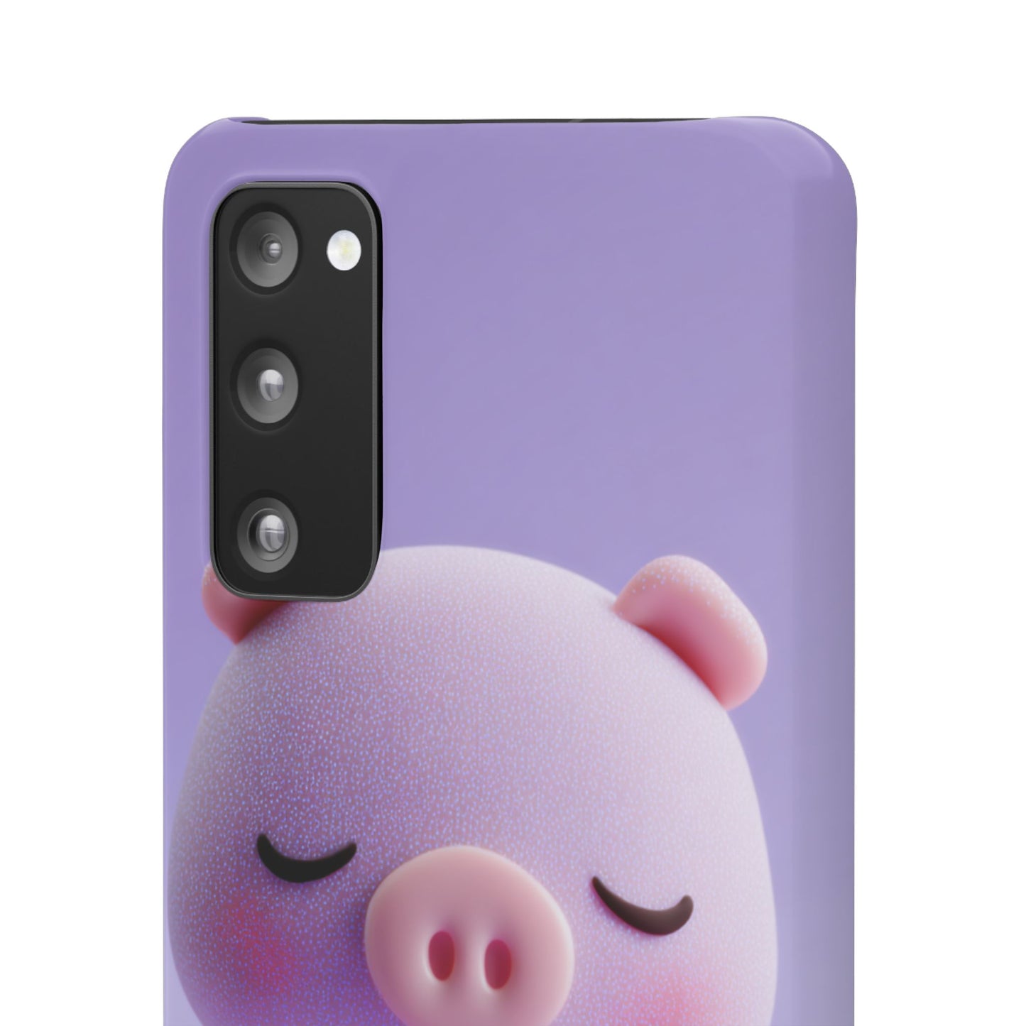 Cute Pig Snap Case for iPhone, Animal Lovers Phone Cover, Kawaii Aesthetic Accessory, Birthday Gift, Unique Phone Protection