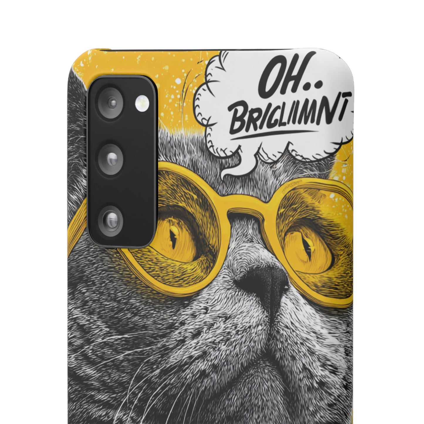 Playful Cat Snap Case - Quirky Phone Cover for Cat Lovers, Gift for Pet Enthusiasts, Funny Accessory for Any Occasion
