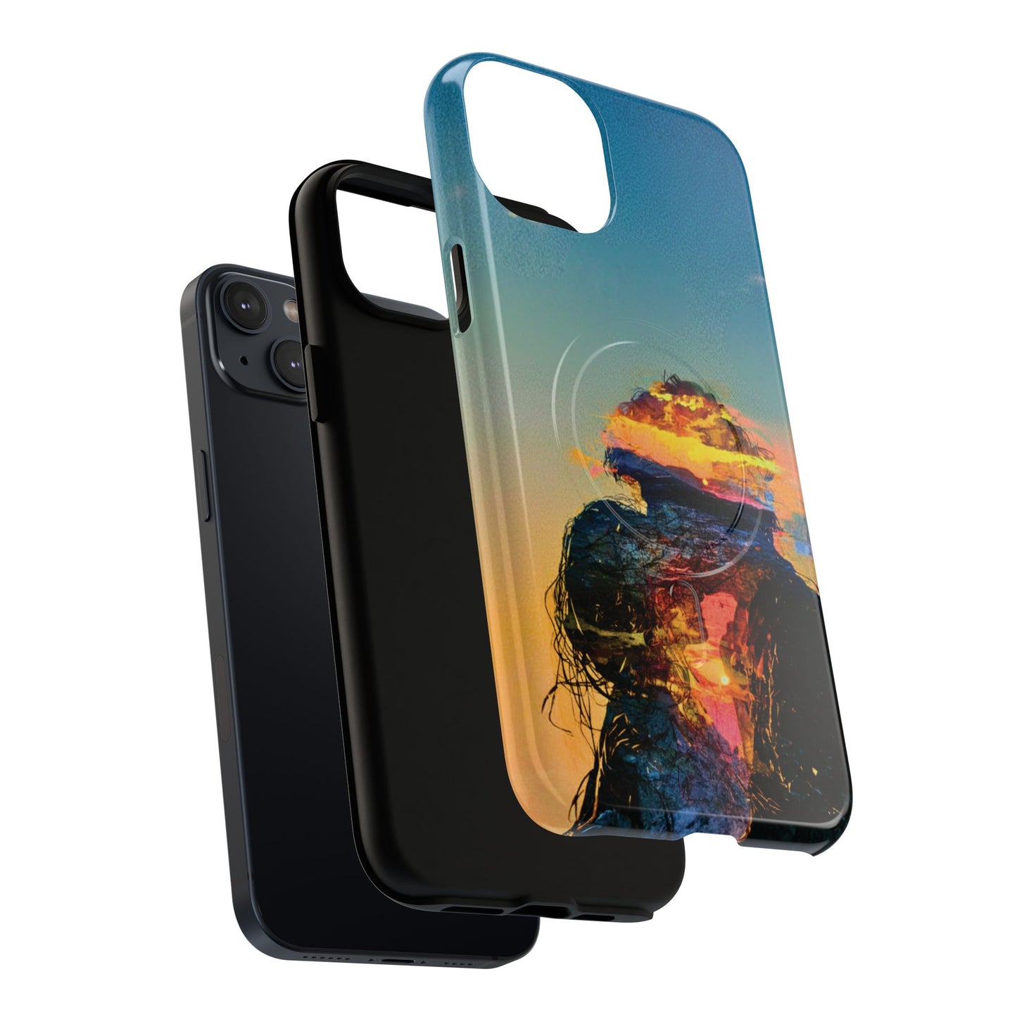 Abstract Sunset Silhouette Tough Magnetic Phone Case