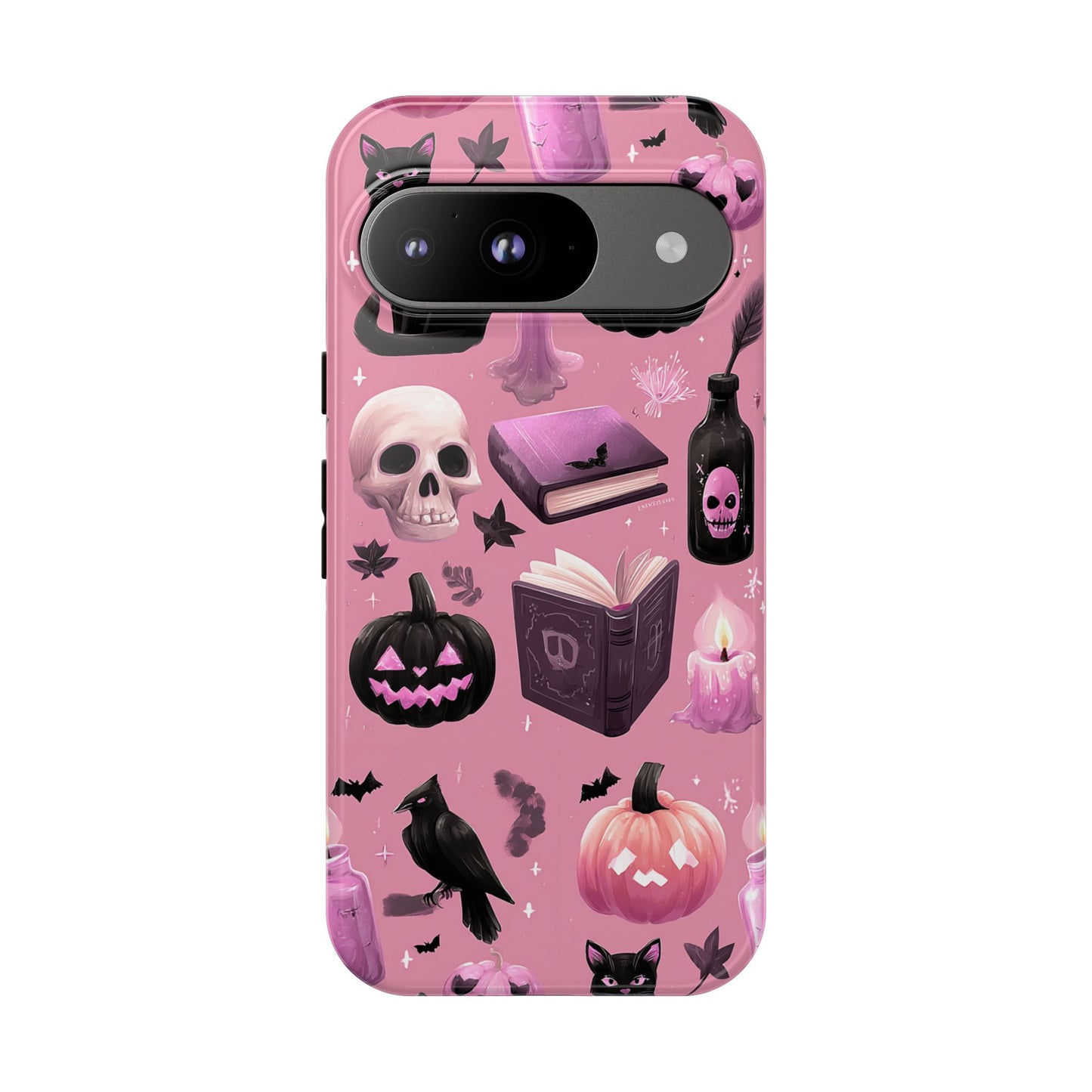 Spooky Phone Case - Halloween Design, Cute Costume Accessory, Fall Decor, Gift for Cat Lovers, Witchy Vibes, Trick or Treat