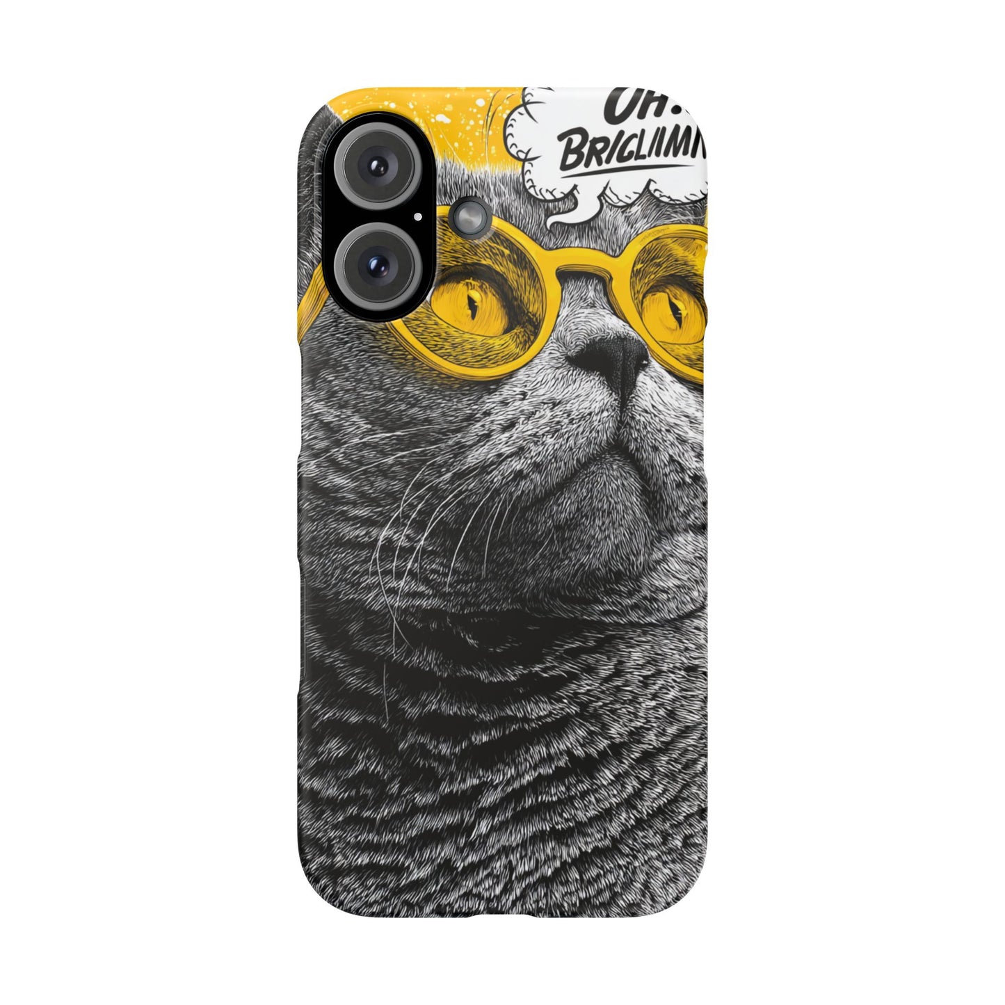 Playful Cat Snap Case - Quirky Phone Cover for Cat Lovers, Gift for Pet Enthusiasts, Funny Accessory for Any Occasion