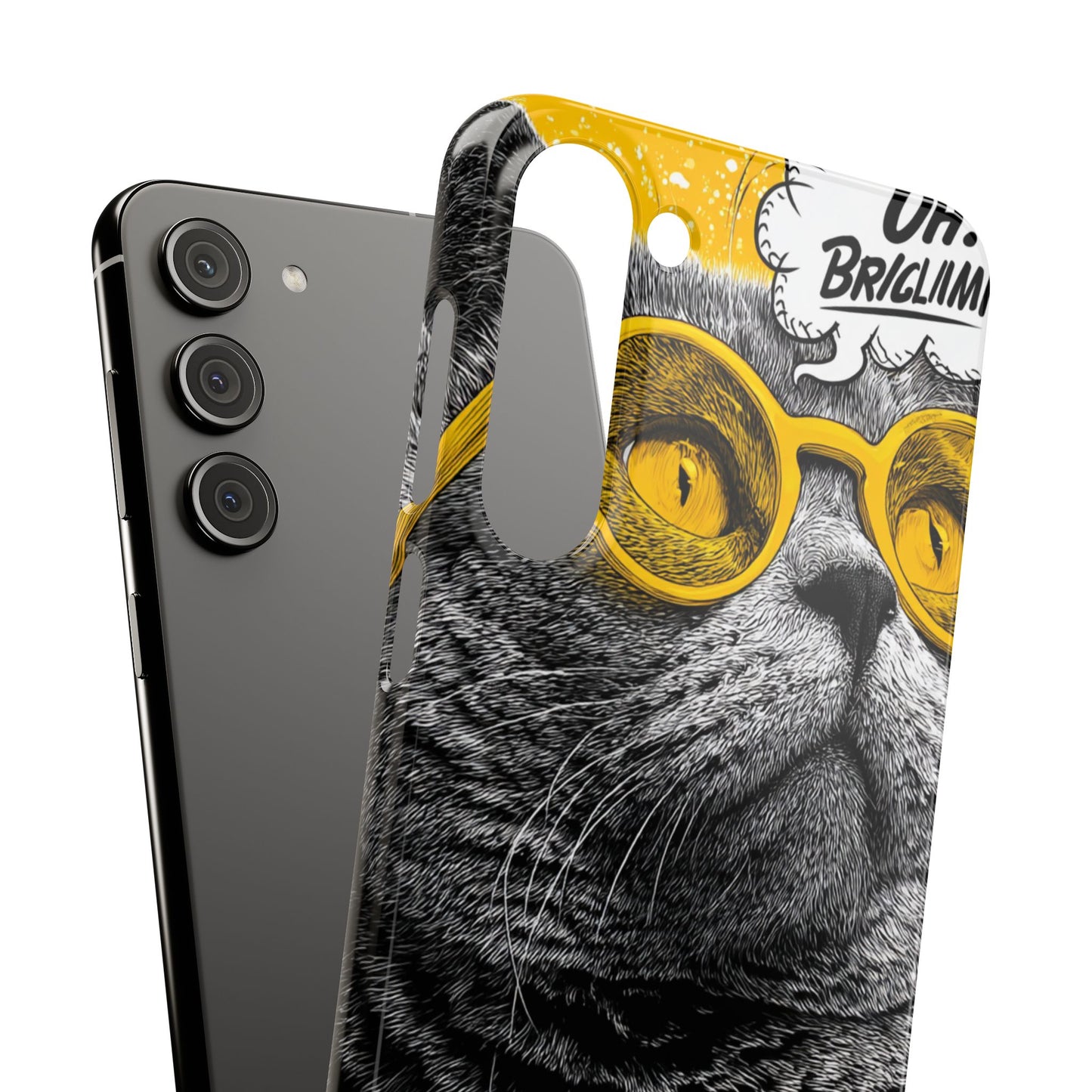Playful Cat Snap Case - Quirky Phone Cover for Cat Lovers, Gift for Pet Enthusiasts, Funny Accessory for Any Occasion