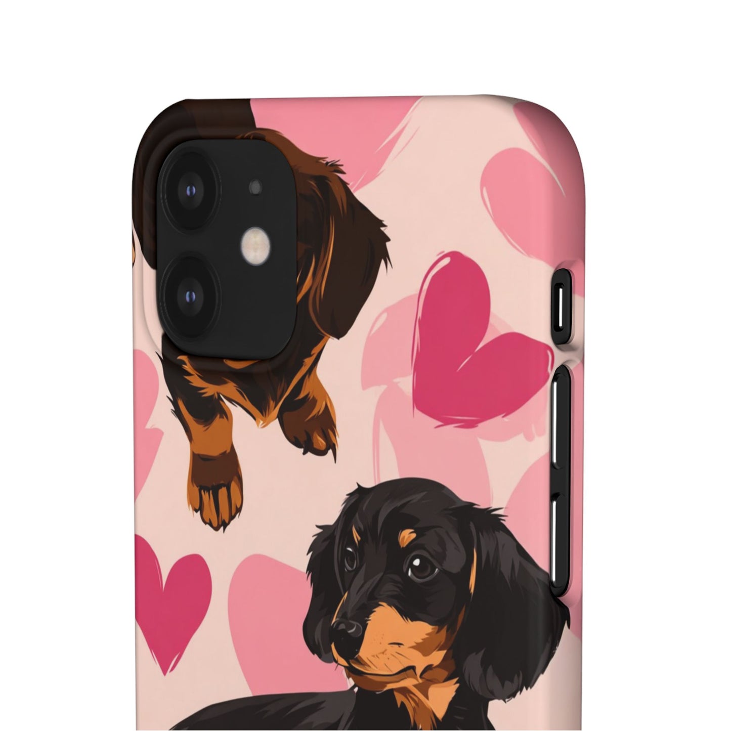 Pink Dachshund Love Phone Case for Iphone and Samsung Customistion and Free Shipping Avvialable