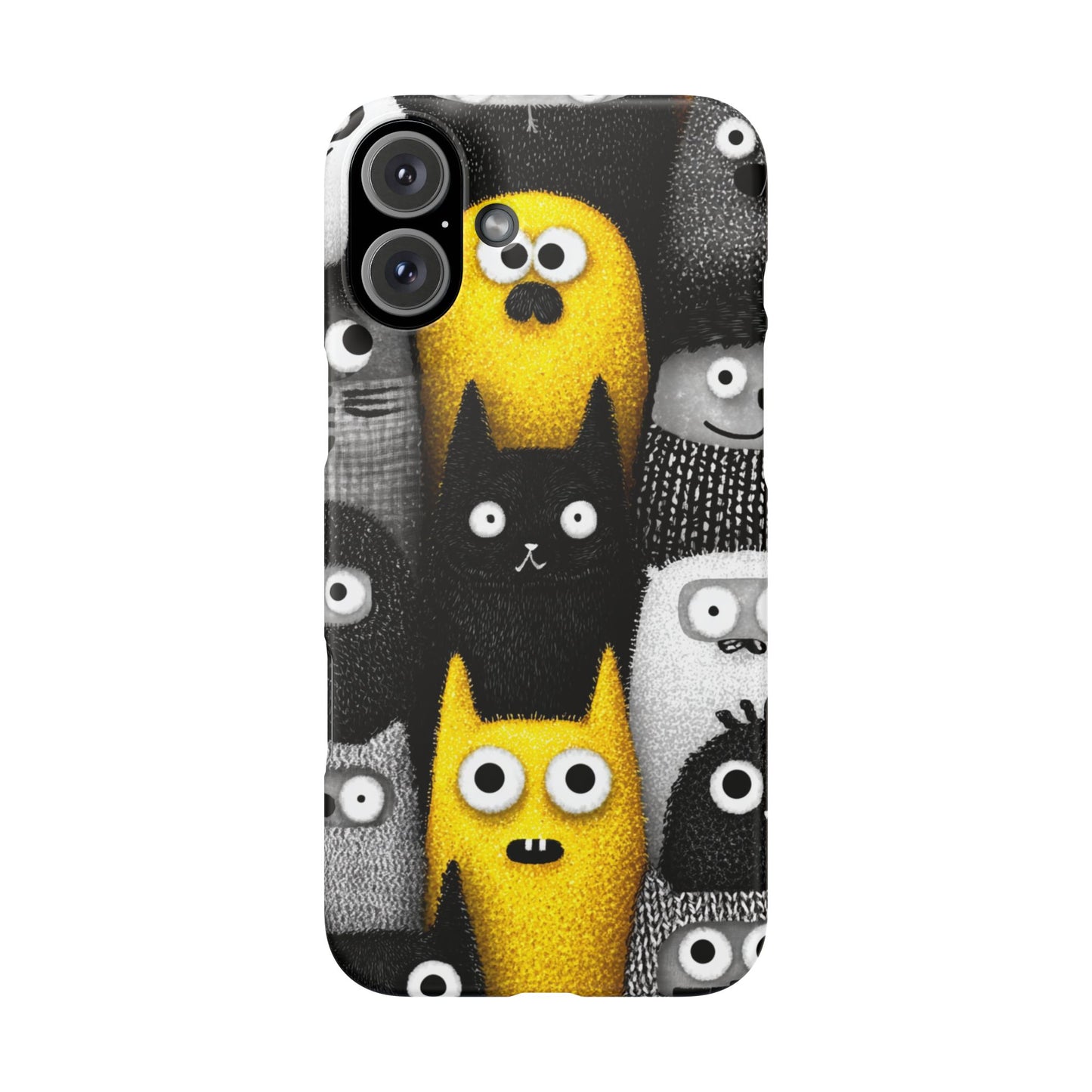 Colorful Character Snap Cases, Cute Phone Cover, Unique Gift for Kids, Fun Accessory, Perfect for Birthdays, Holidays