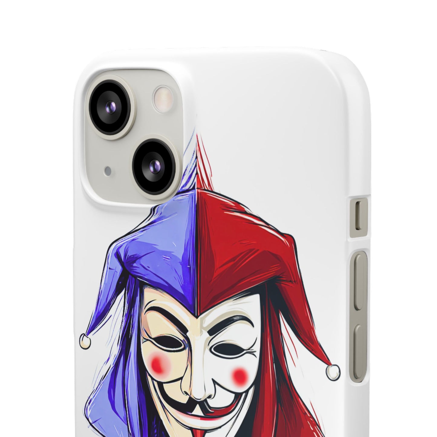 Joker & Anonimous Reunited Guy Fawkes Art Snap Case and Protective Phone Cover For iPhone and Samsung