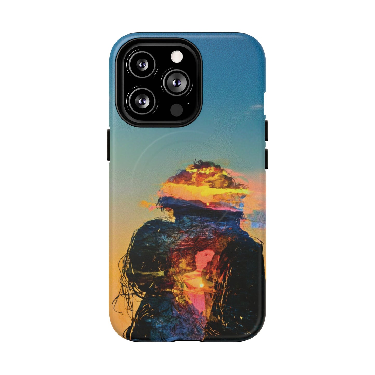 Abstract Sunset Silhouette Tough Magnetic Phone Case