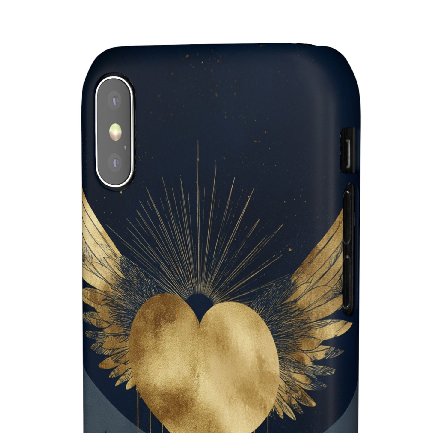 Heart Wing Snap Case, Elegant Phone Cover, Unique Gift, Artistic Accessory, Protective Case for Love and Romance