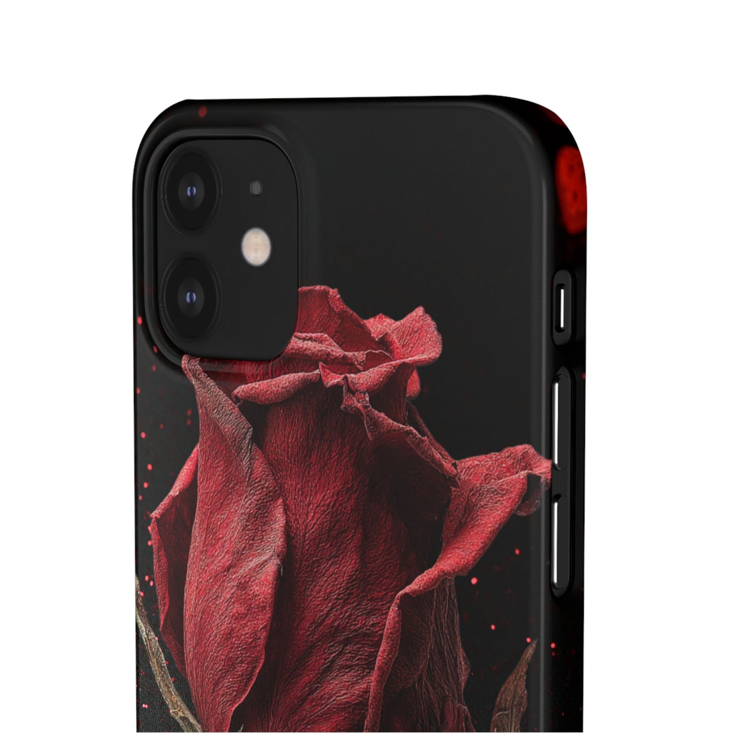 Romantic Rose Snap Case, Floral Phone Cover, Valentines Day Gift, Trendy Mobile Accessory, Heart Design Case, Elegant Phone Protector