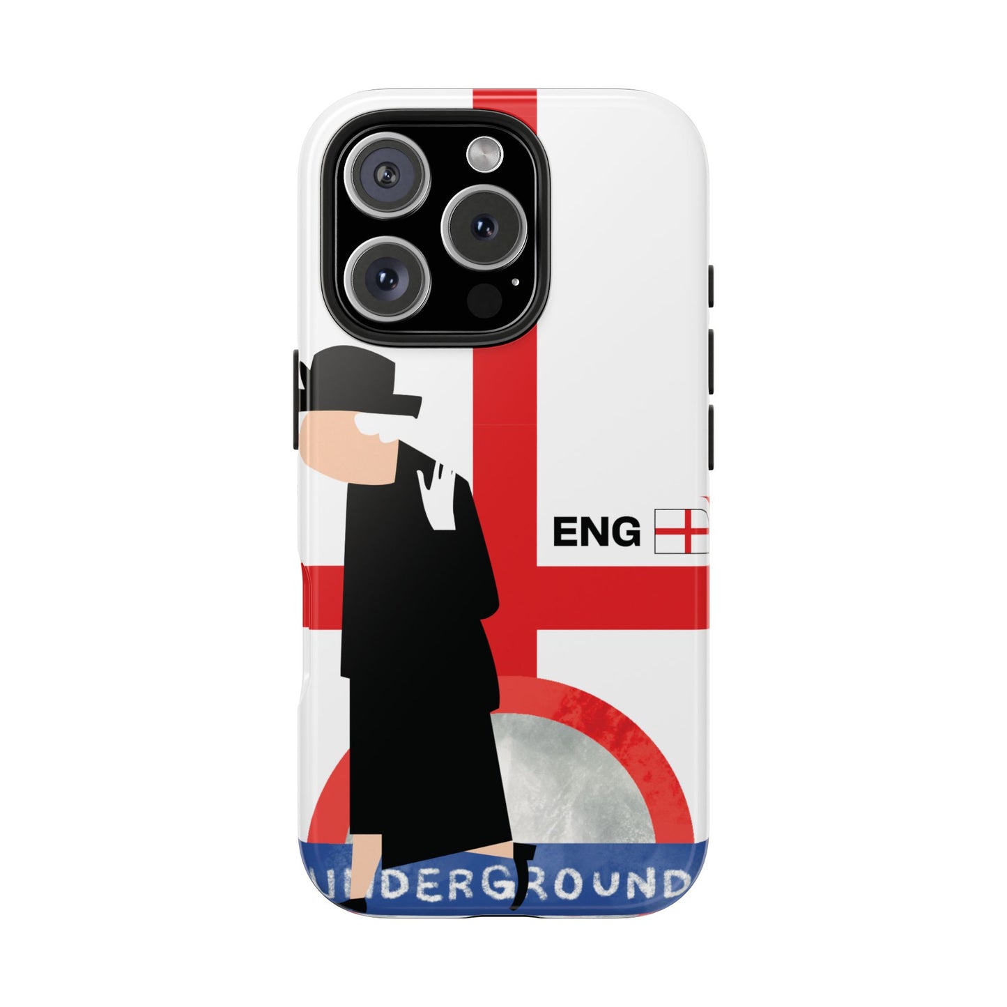 England World Cup Underground Tough Phone Case — Mod Retro London Tube Design