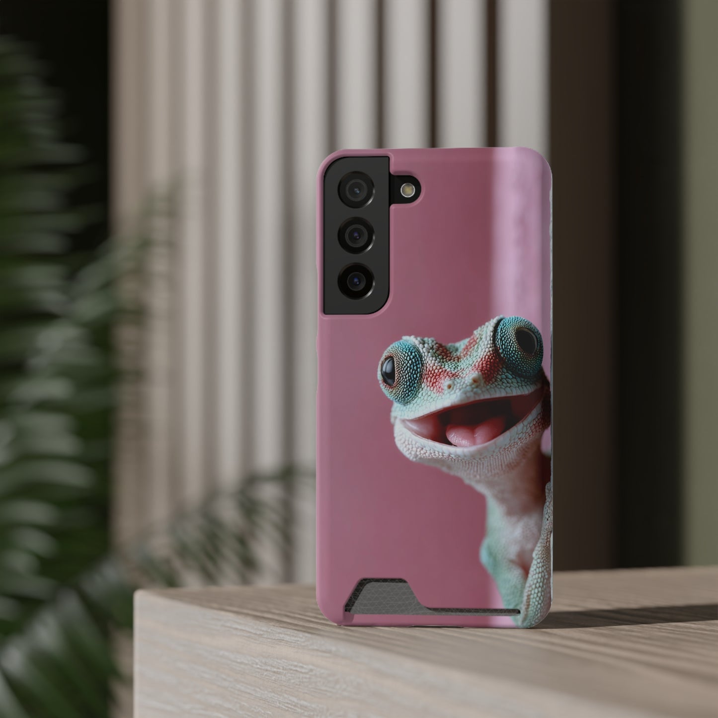 Whimsical Phone Case with Card Holder - Cute Gecko Design, Fun Gift for Kids, Stylish Accessory for Everyday Use, Perfect for [...]