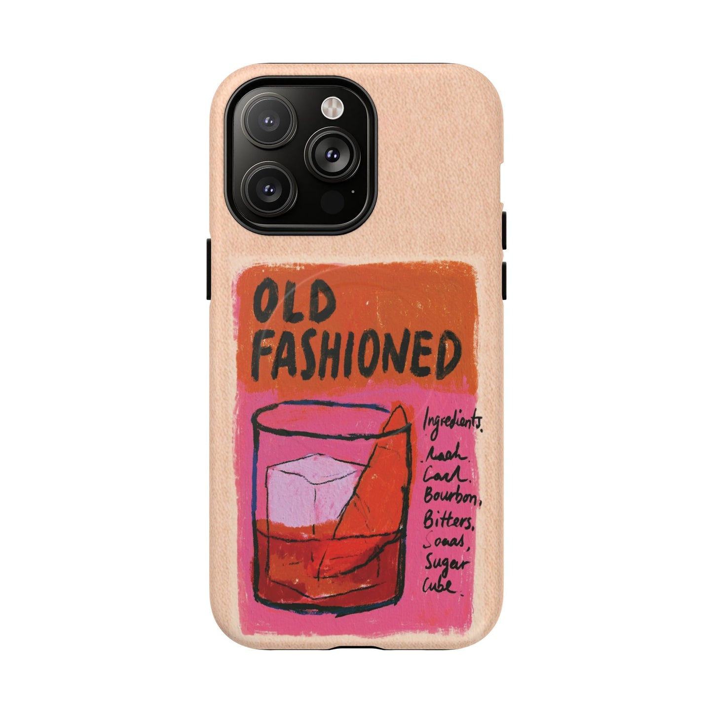 Old Fashioned Phone Case — Retro Cocktail iPhone Magnetic Case