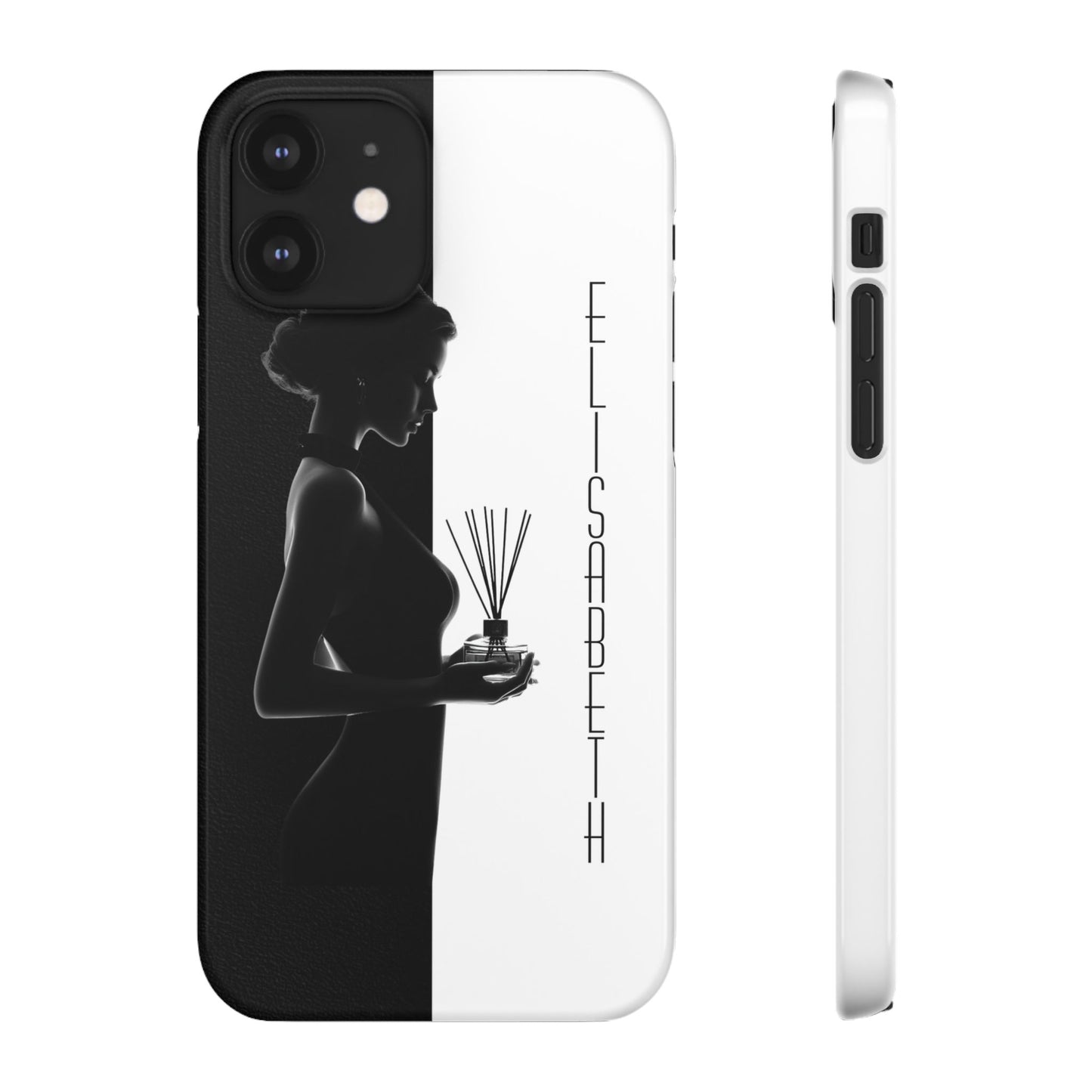 Custom Black and White Snap Case for Women Phone Cover for iPhone and Samsung
