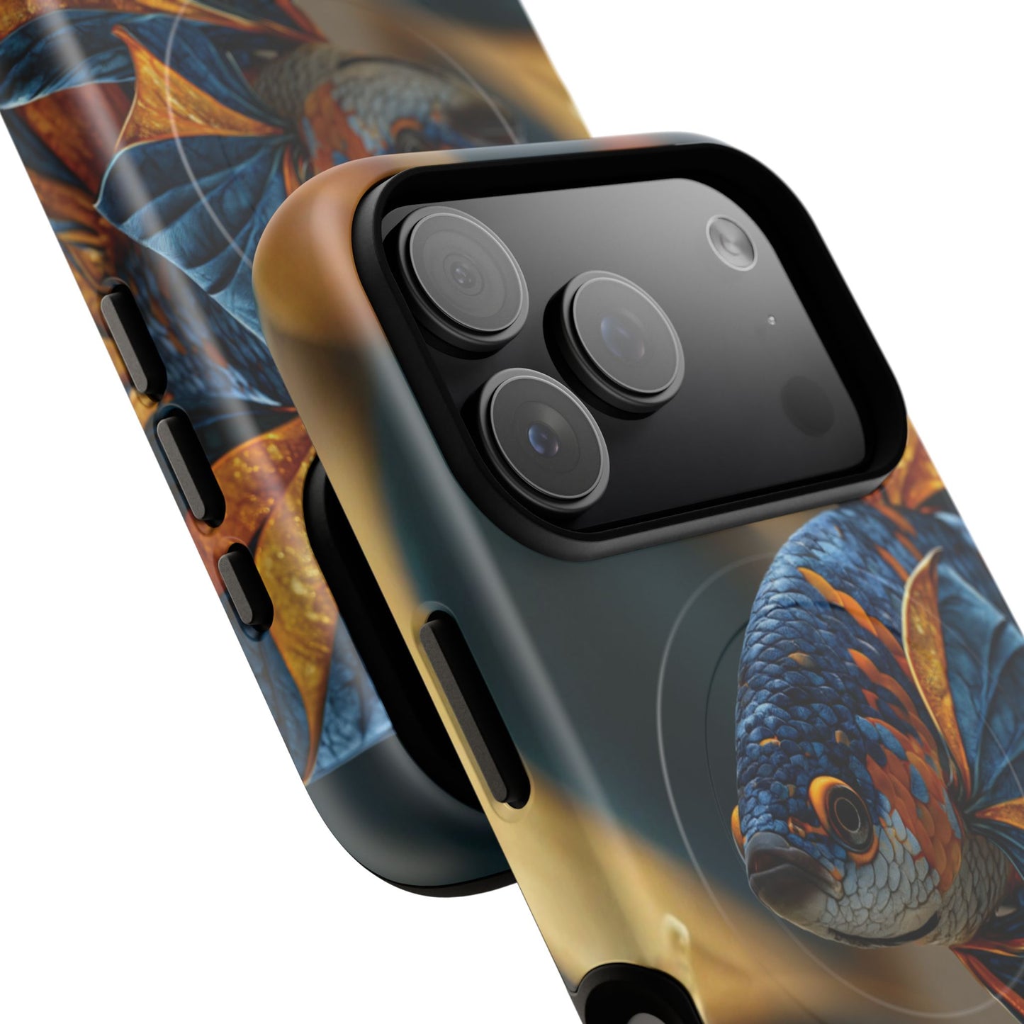 Koi Fish Tough Magnetic Phone Case — Protective Artistic Fish Design
