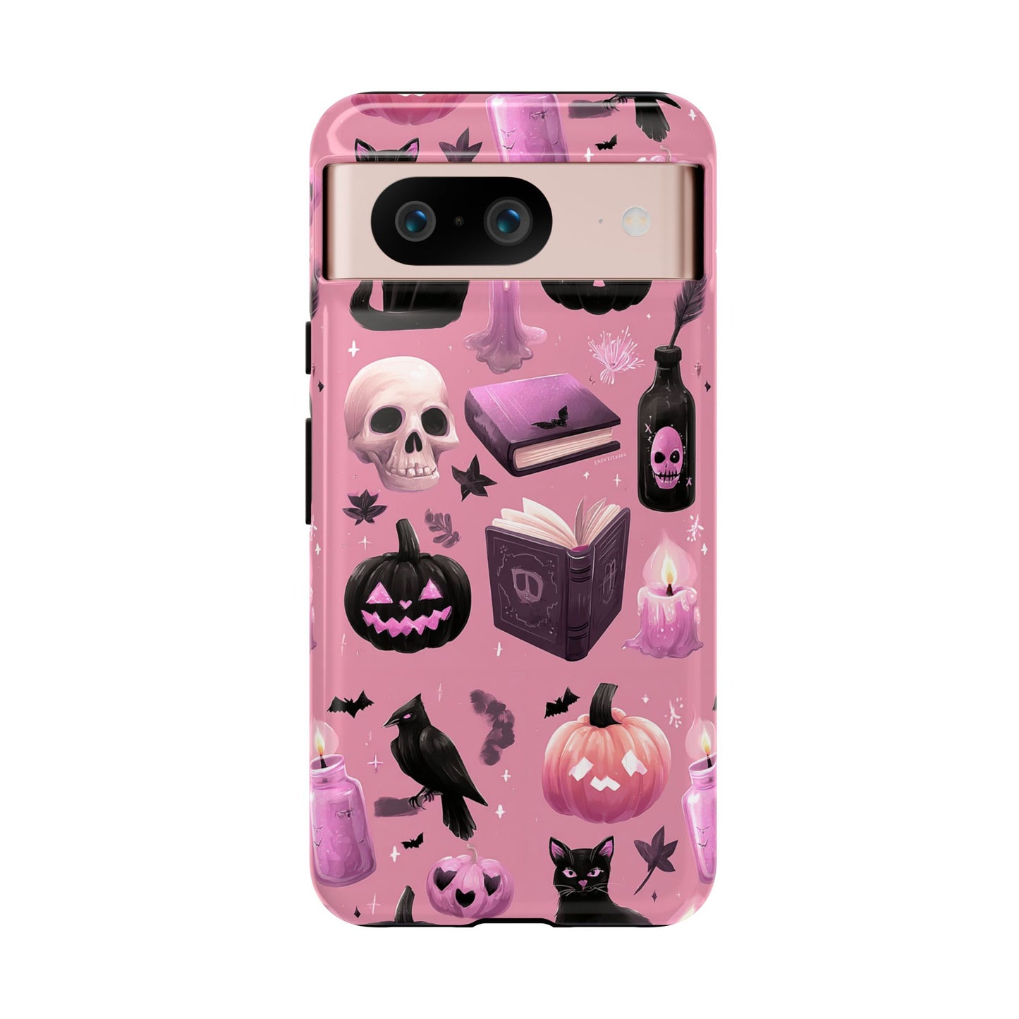 Spooky Phone Case - Halloween Design, Cute Costume Accessory, Fall Decor, Gift for Cat Lovers, Witchy Vibes, Trick or Treat