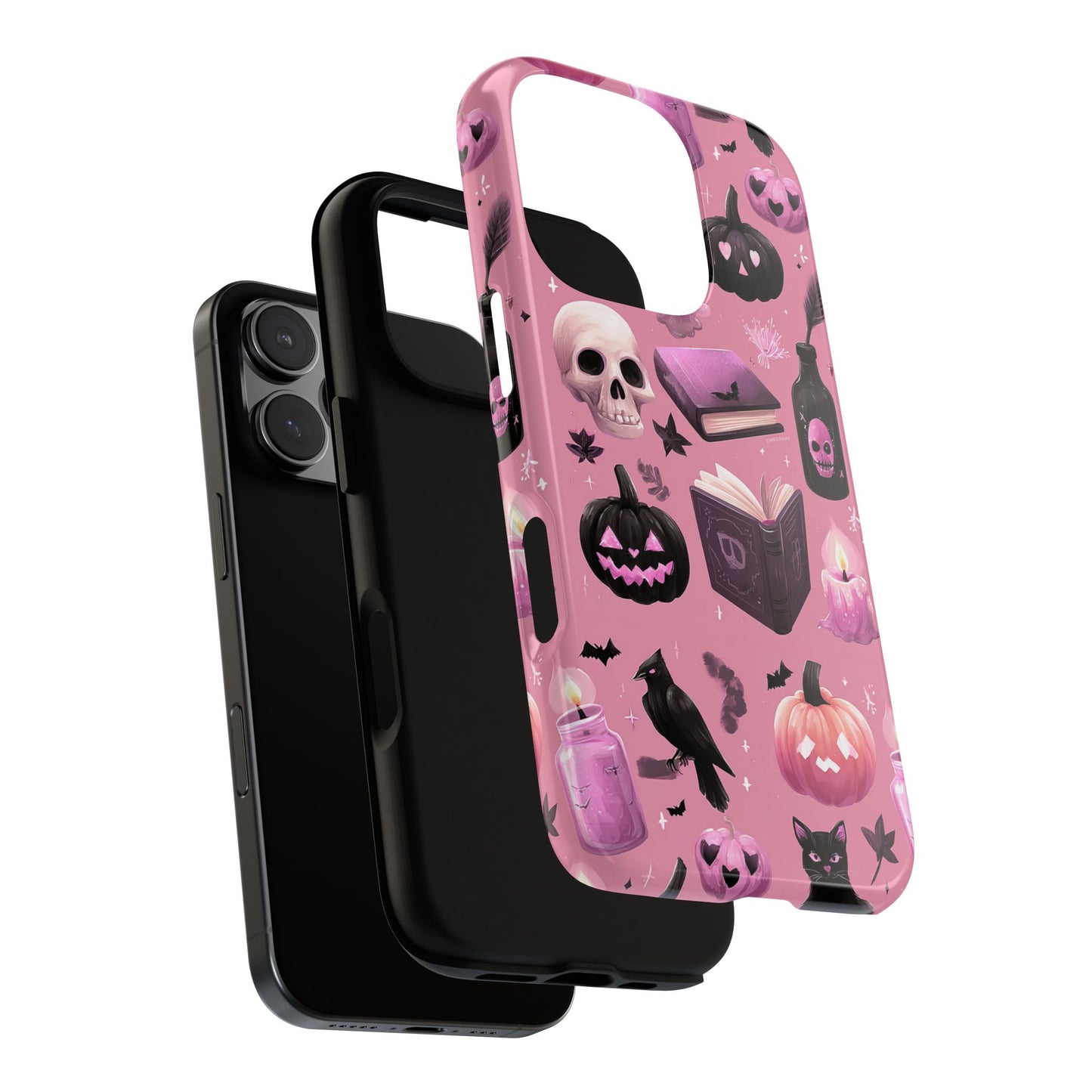 Spooky Phone Case - Halloween Design, Cute Costume Accessory, Fall Decor, Gift for Cat Lovers, Witchy Vibes, Trick or Treat