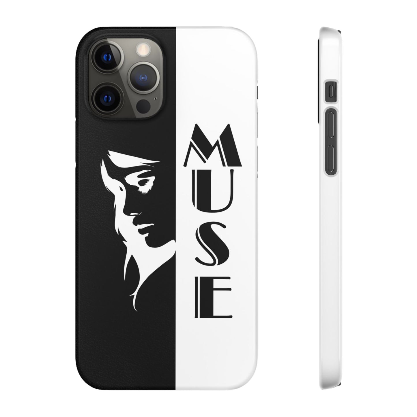 Black And White Bold Muse Snap Case Cover for iPhone and Samsung