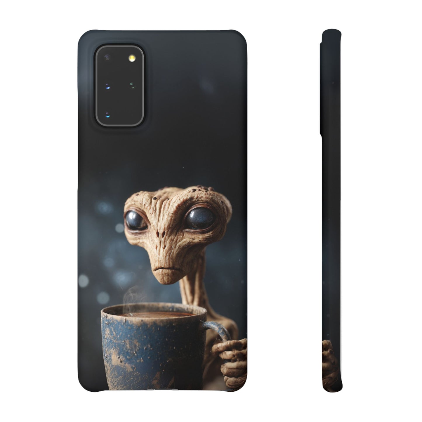 Alien Coffee Snap Case, Unique Phone Cover, Pop Culture Accessory, Gift for Sci-Fi Lovers, Customizable Phone Case