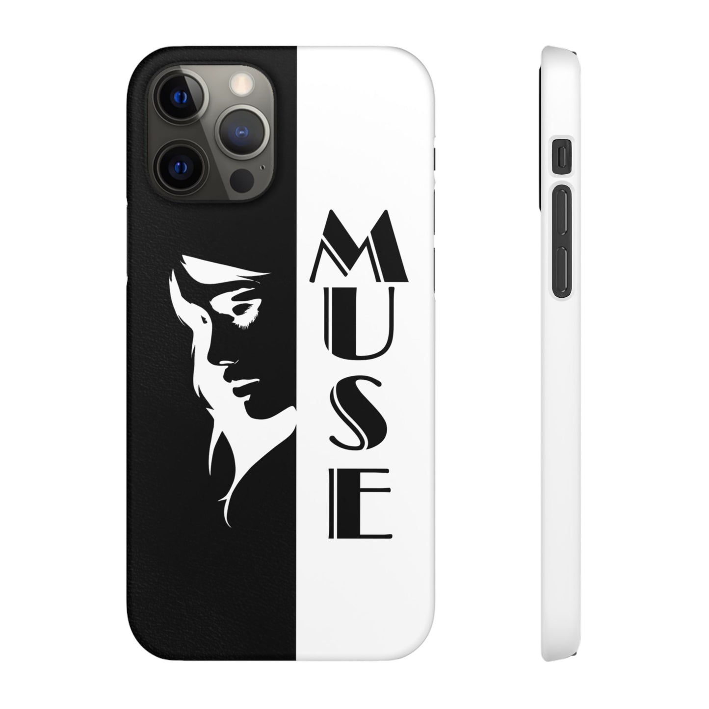Black And White Bold Muse Snap Case Cover for iPhone and Samsung