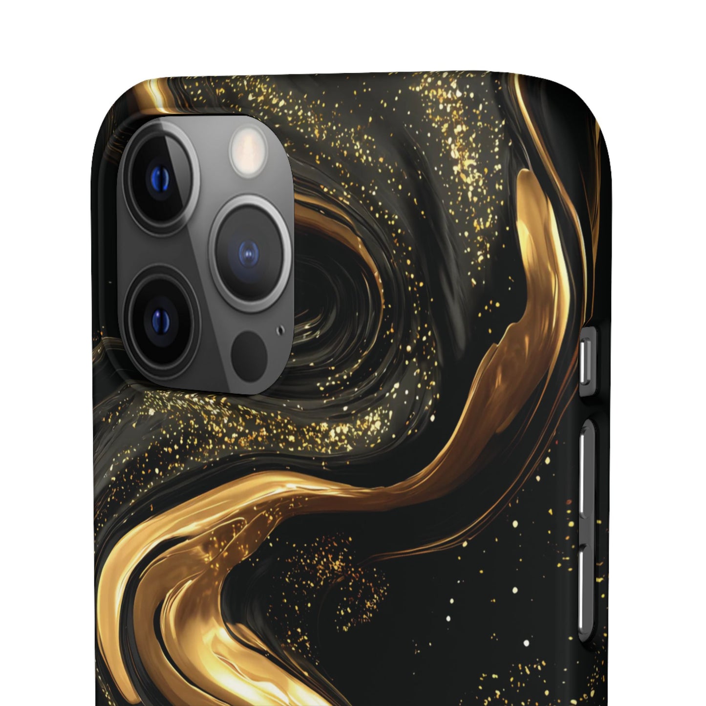 Elegant Gold Swirl Snap Case - Stylish Phone Cover, Modern Accessory, Gift for Her, Luxe Phone Case, Trendy Decor