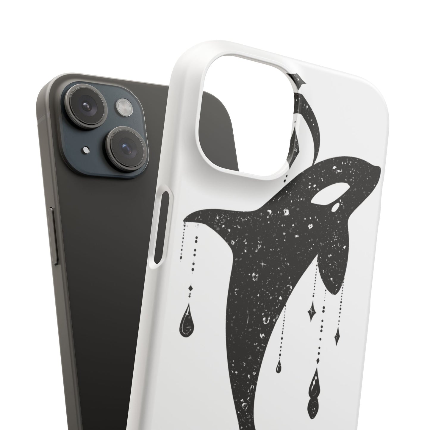 Celestial Orca Snap Case | Phone Cover, Whale Lover Gift, Cosmic Decor, Unique Art, Ocean Vibe