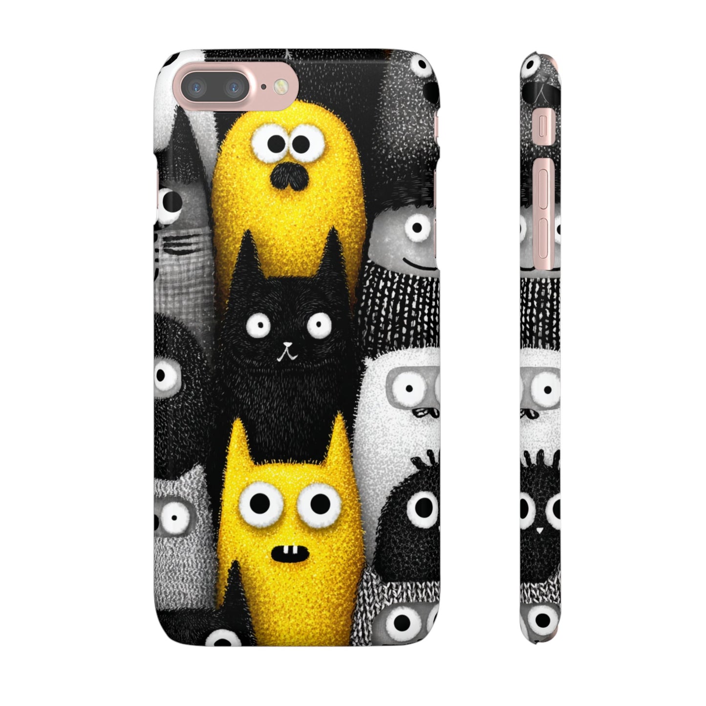 Colorful Character Snap Cases, Cute Phone Cover, Unique Gift for Kids, Fun Accessory, Perfect for Birthdays, Holidays