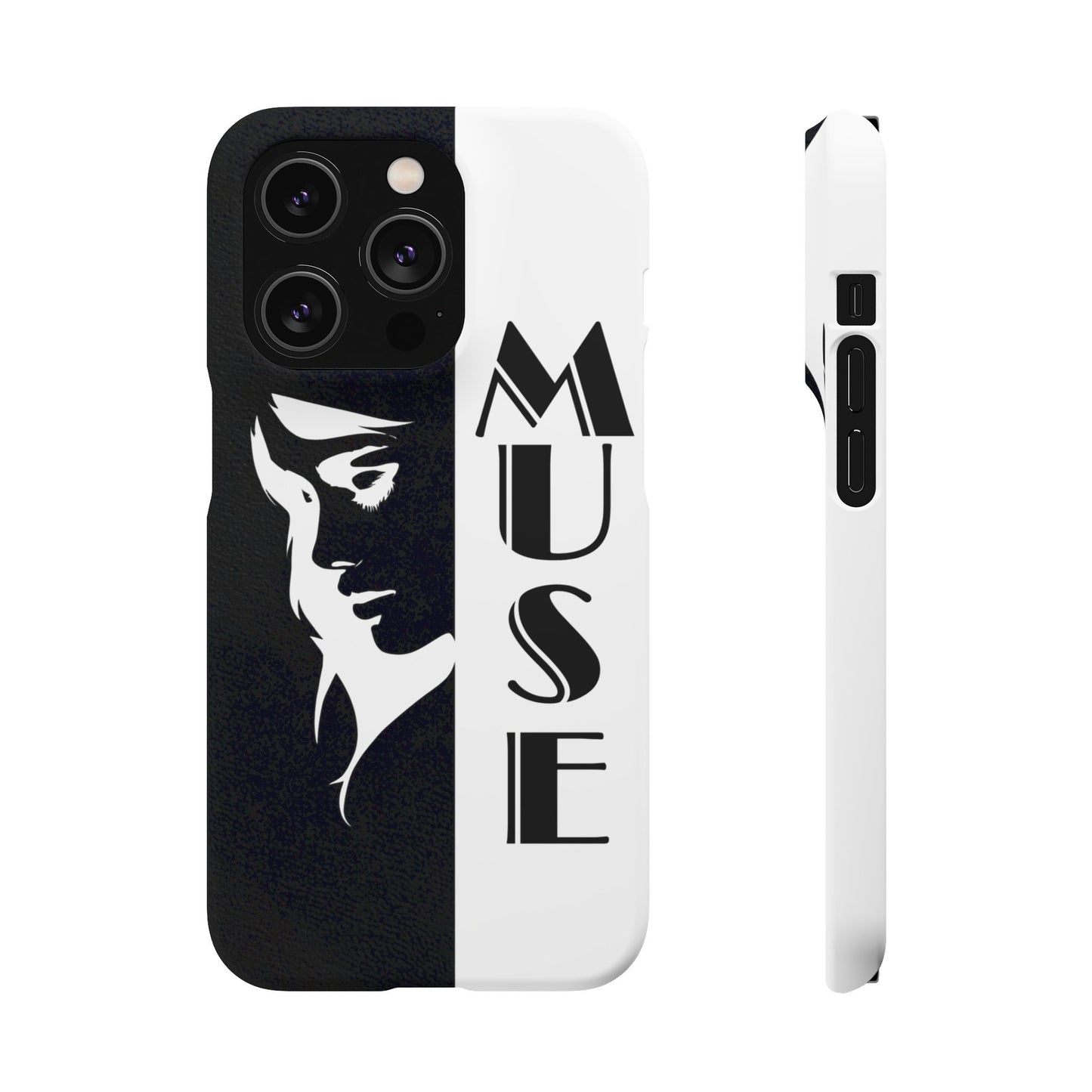 Black And White Bold Muse Snap Case Cover for iPhone and Samsung