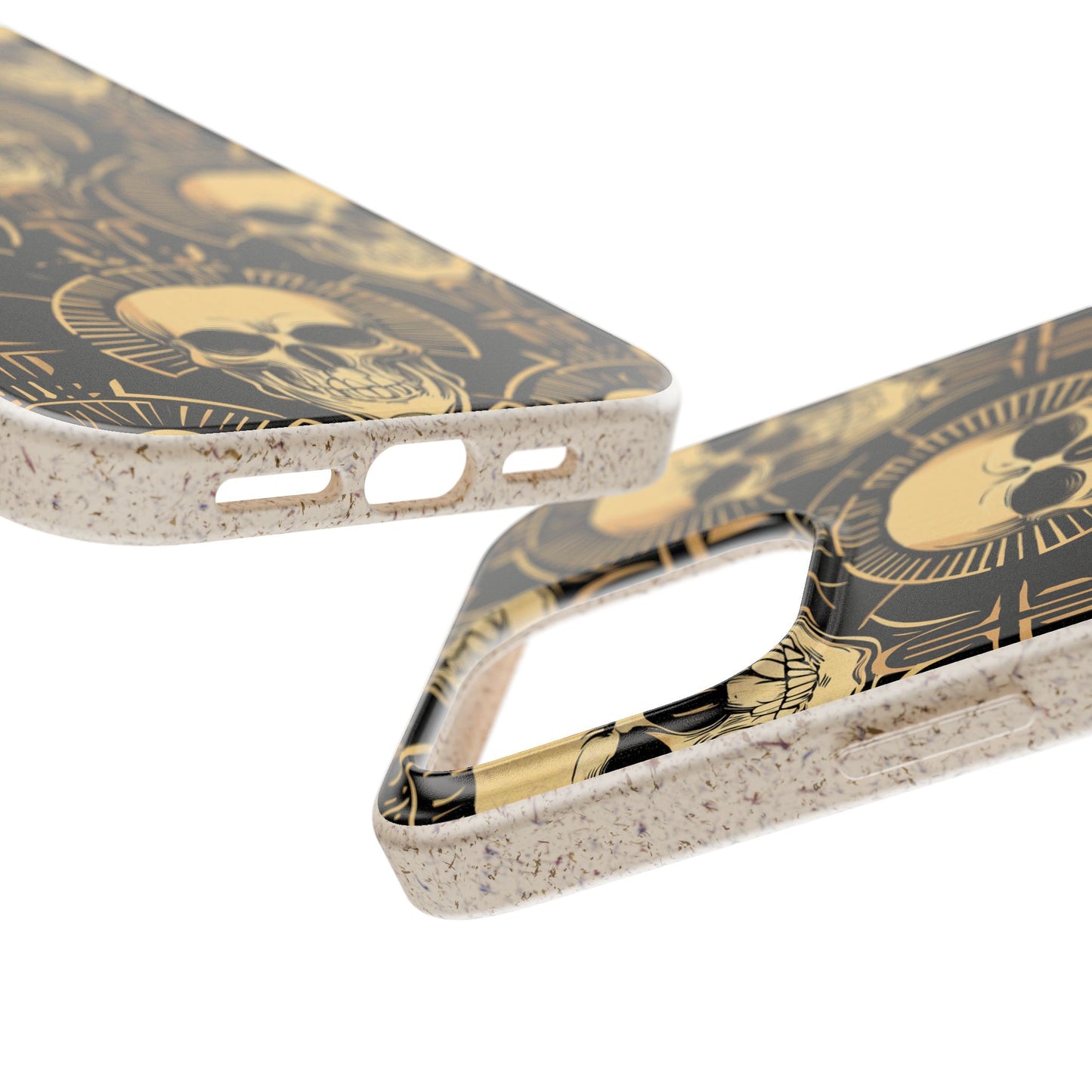 Skull Biodegradable Phone Case, Eco-Friendly iPhone Cover, Sustainable Gift, Cool Skull Design, Skull Art Accessories, Halloween Decor