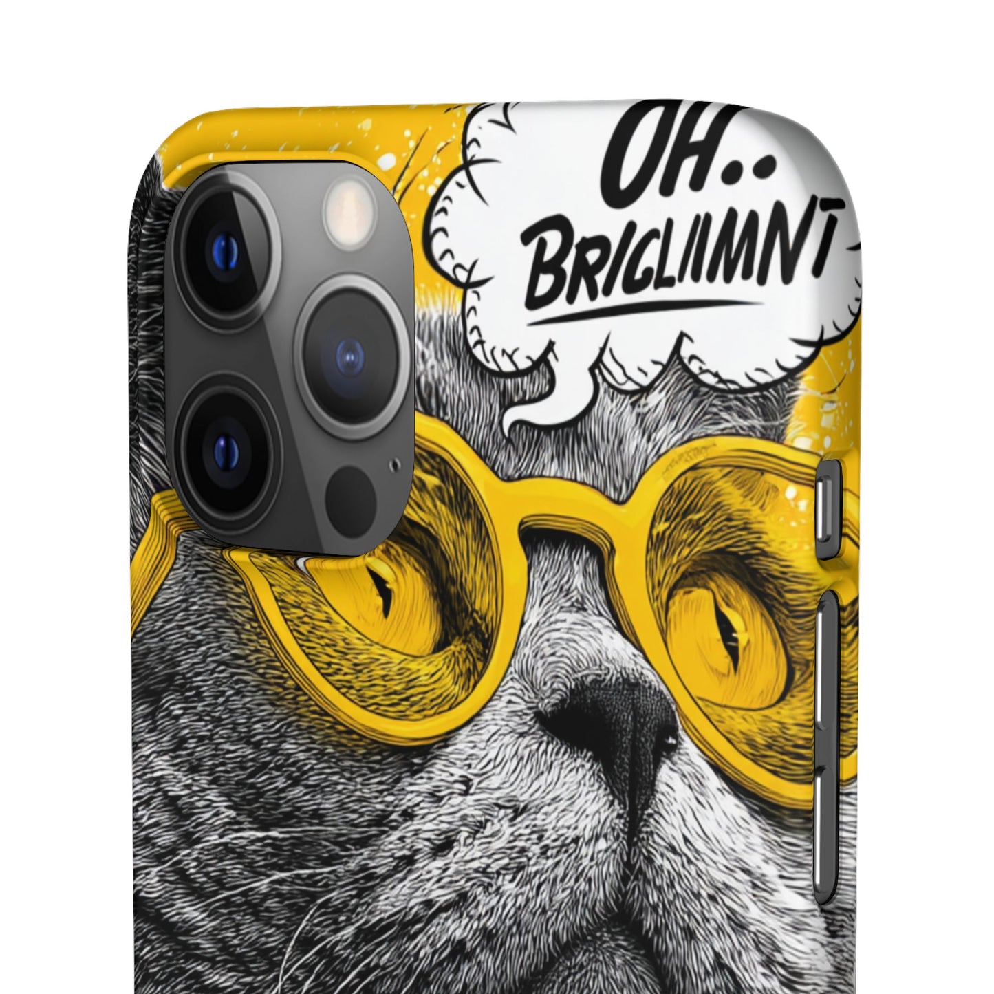 Playful Cat Snap Case - Quirky Phone Cover for Cat Lovers, Gift for Pet Enthusiasts, Funny Accessory for Any Occasion