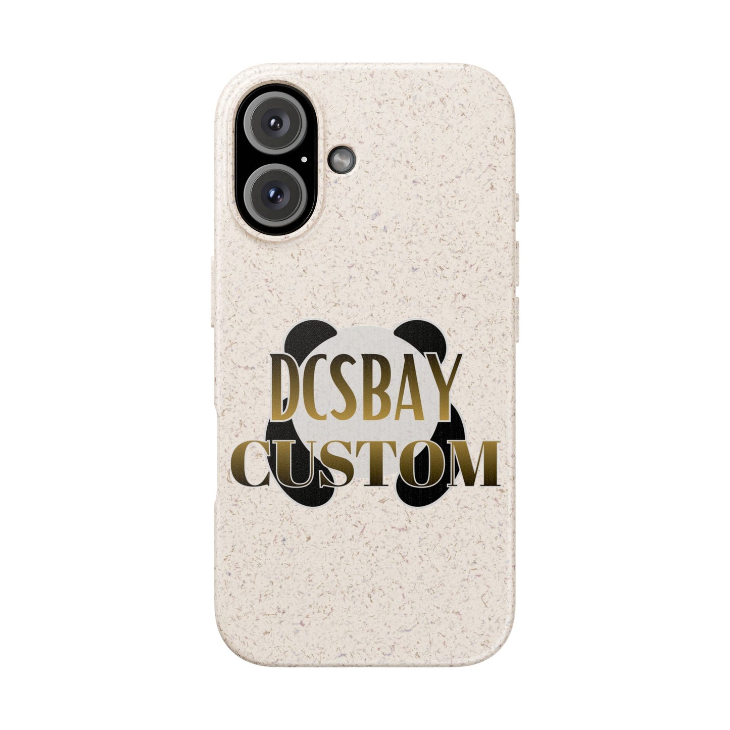 Biodegradable Panda Phone Case — Eco-Friendly Customizable iPhone Cover