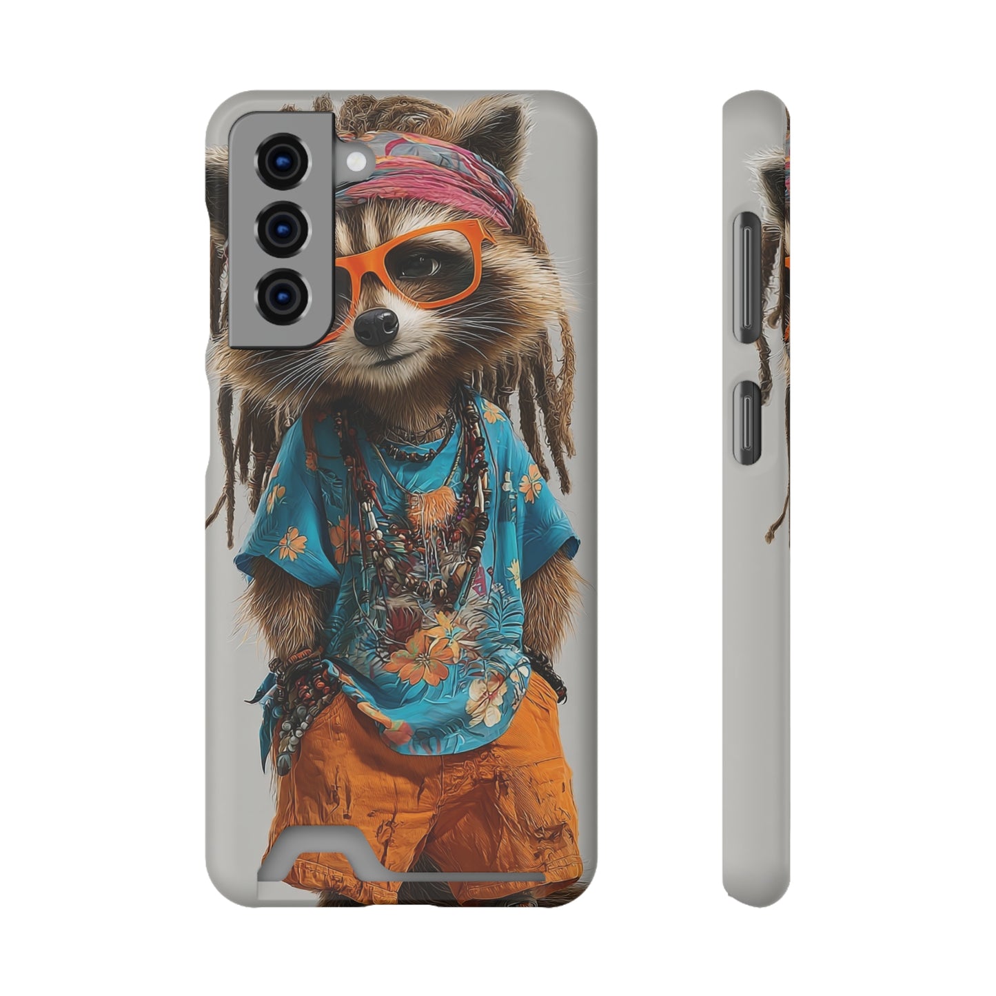 Boho Raccoon Phone Case with Card Holder, Cute Animal Phone Cover, Retro Stylish Phone Protector, Gifts for Animal Lovers, Trendy [...]