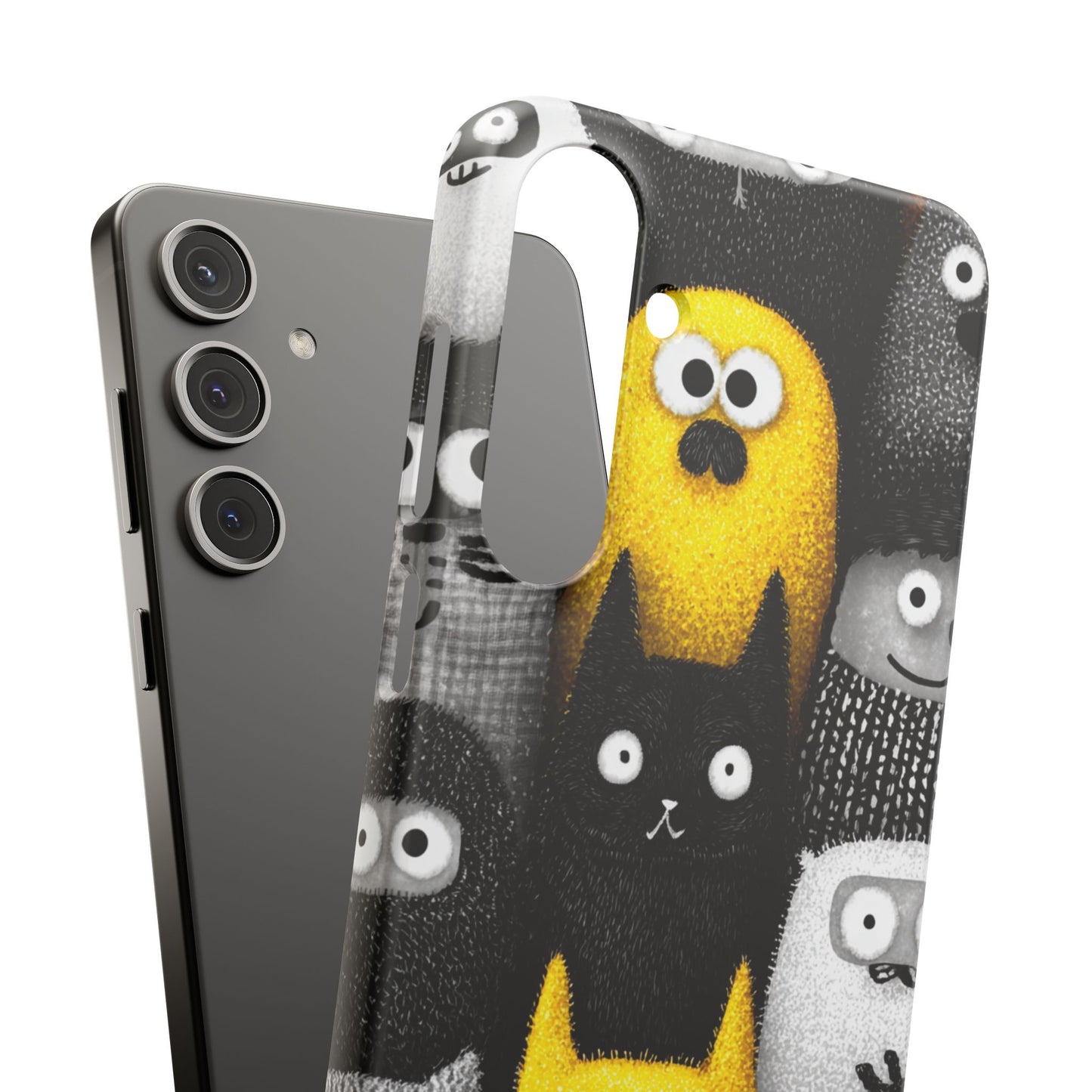 Colorful Character Snap Cases, Cute Phone Cover, Unique Gift for Kids, Fun Accessory, Perfect for Birthdays, Holidays