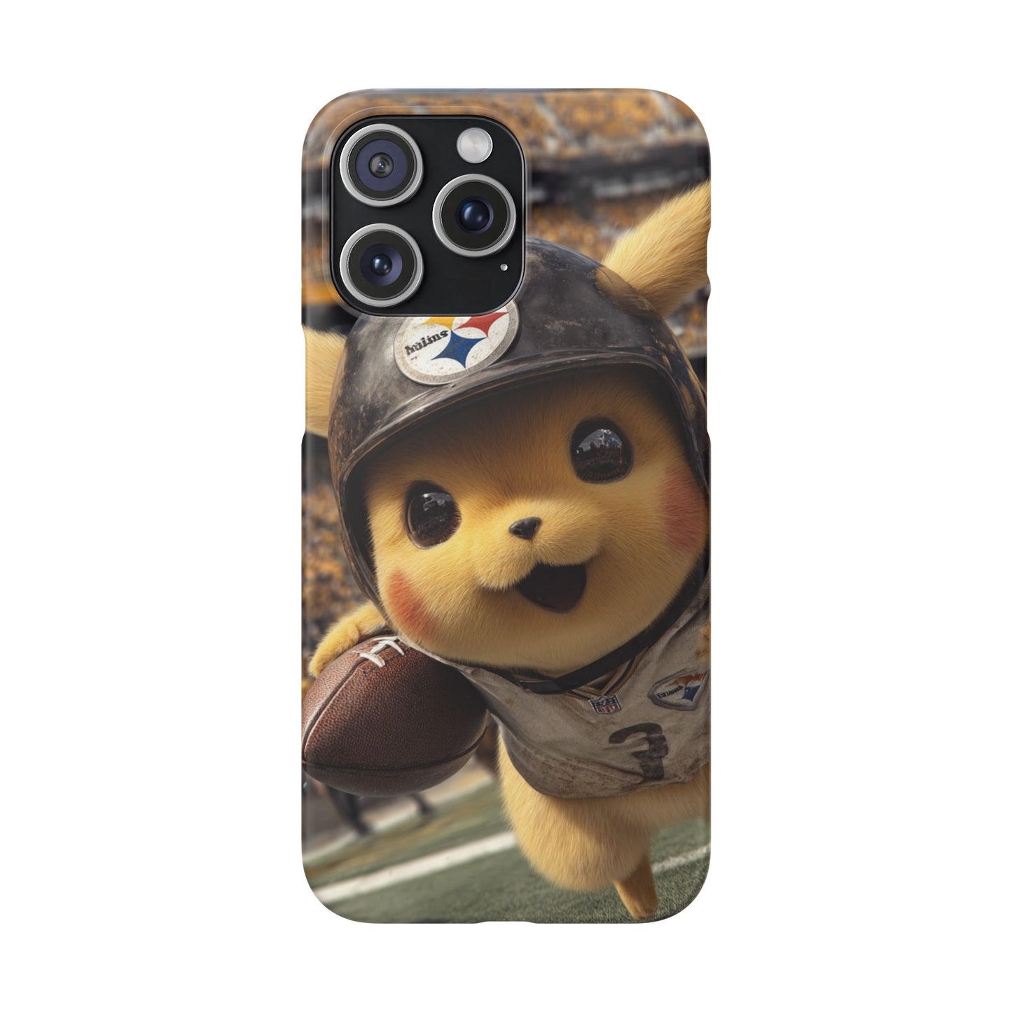 Fun Character Sports Snap Case, Phone Case, Fun Tech Accessory, Cute Gift for Gamers, Football Lovers, Kids.