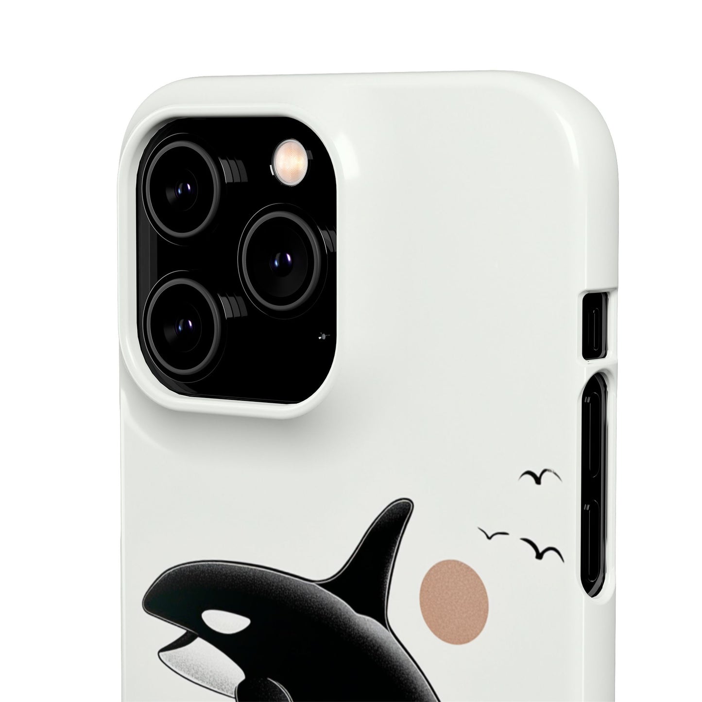 Whale Splash Phone Case | Ocean Lover Gift, Marine Art, Snap Cases, Cute Whale Design, Custom Phone Accessories